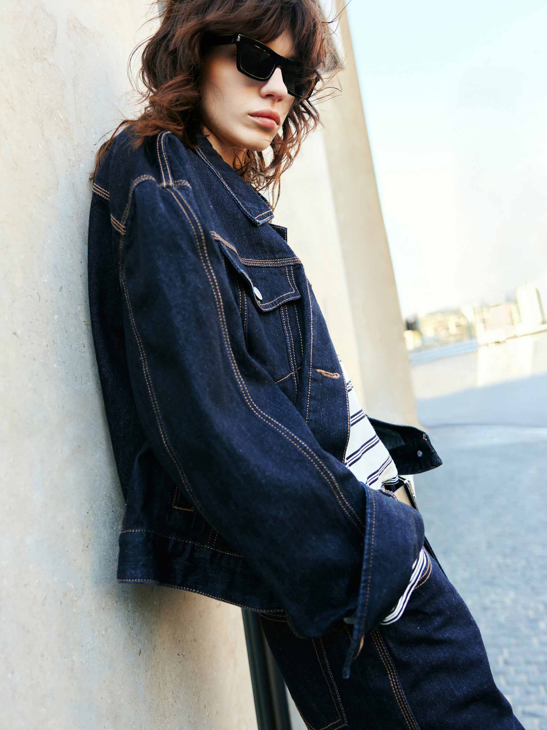 Fitted Denim Jacket - Image 3