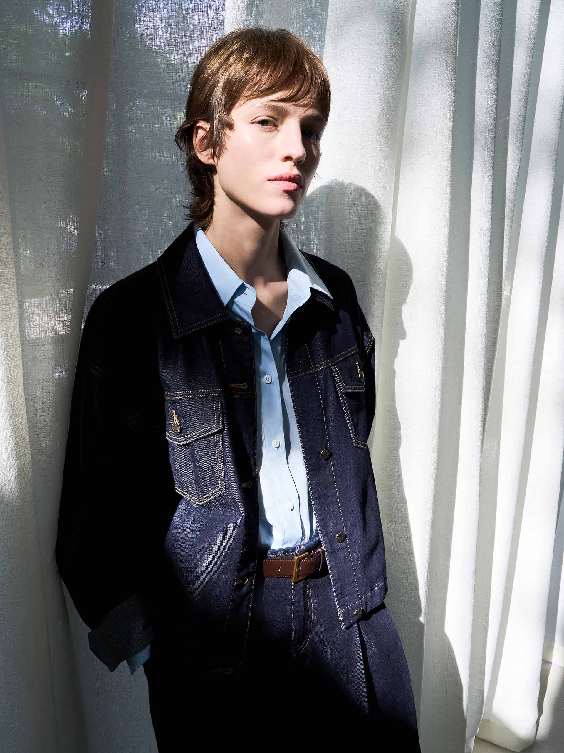 Fitted Denim Jacket - Image 8