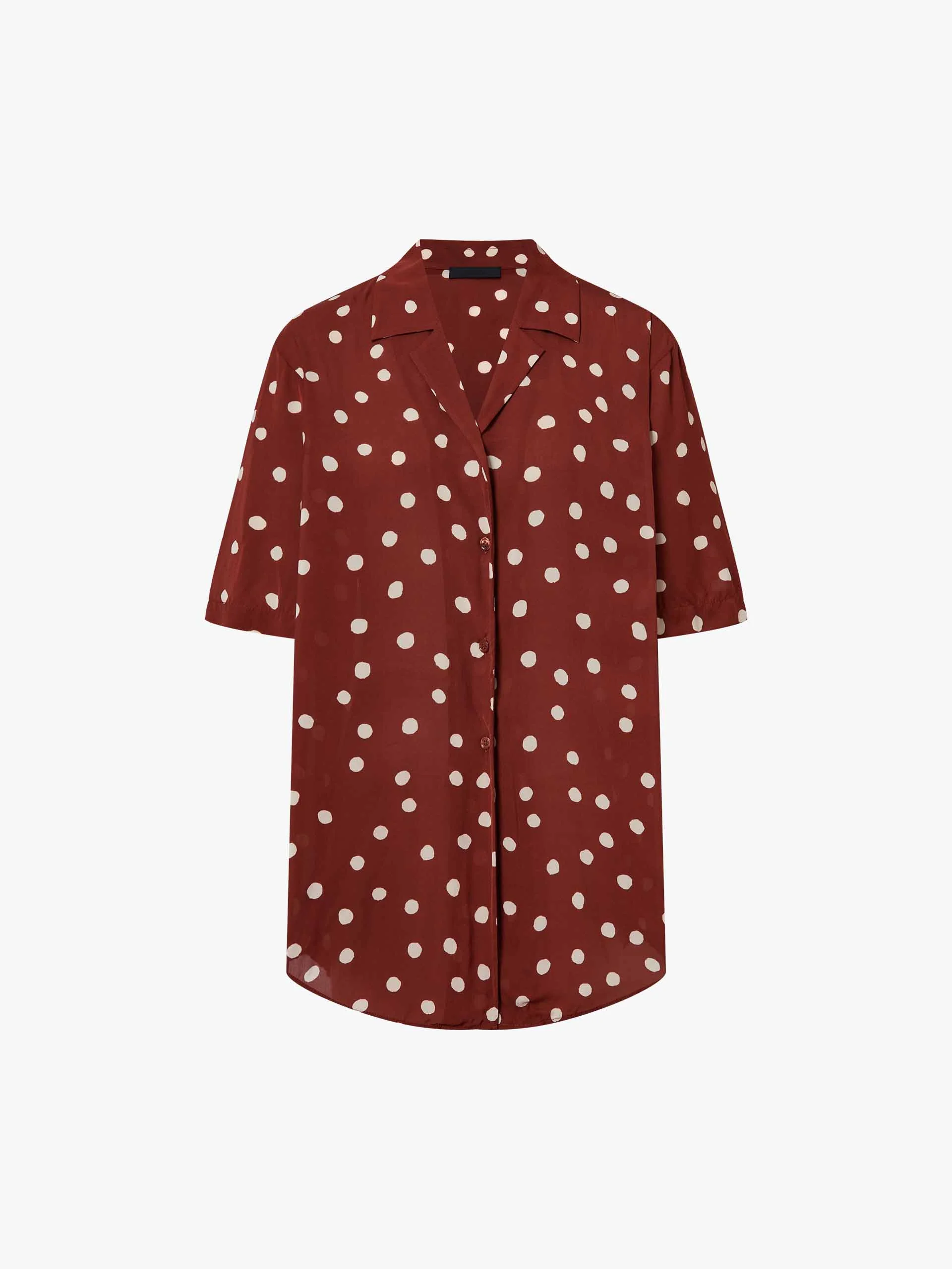 Flirty Polka Dot Chiffon Shirt - Image 5