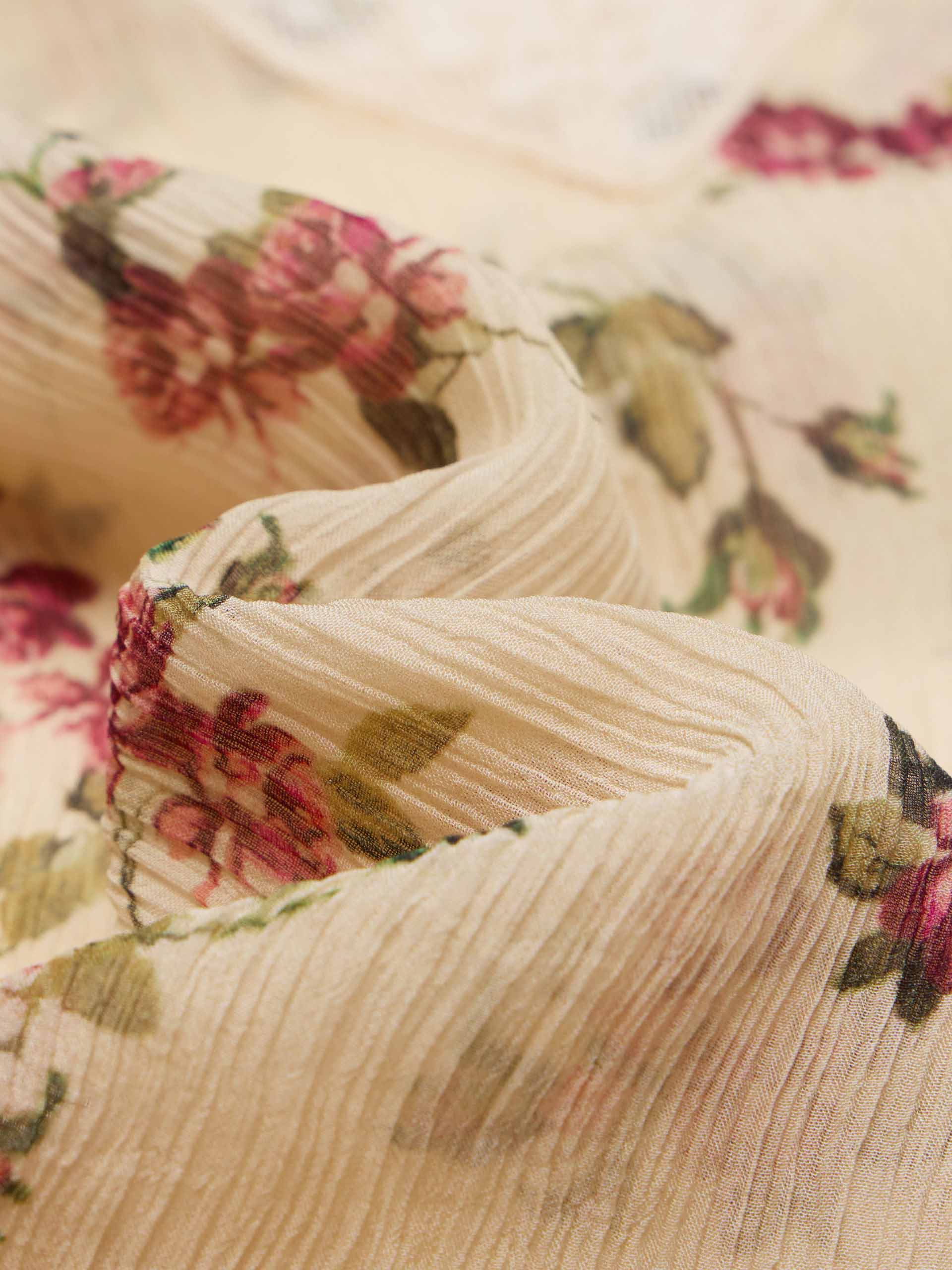 Floral Pattern V-neck Tank - Image 4
