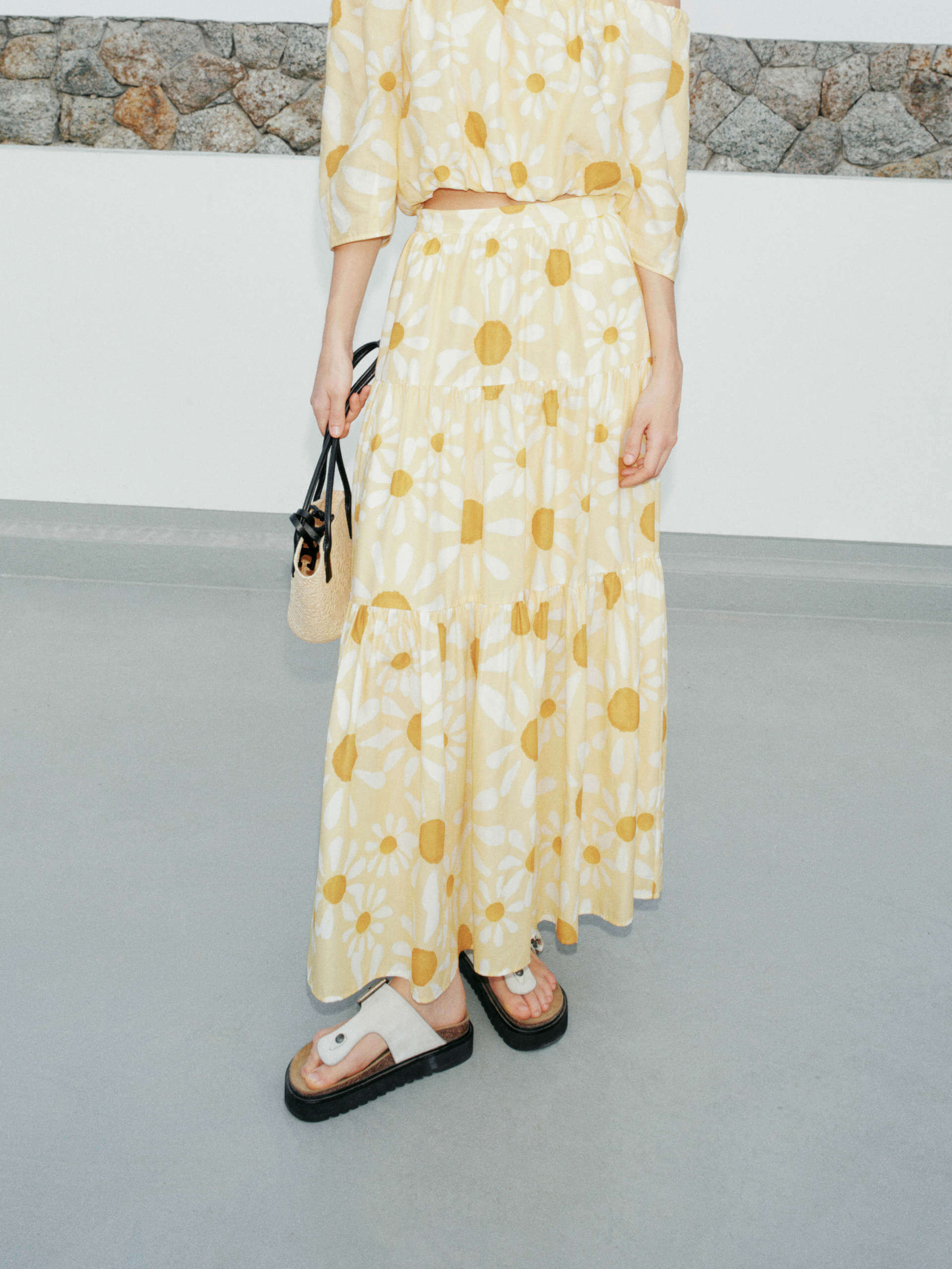 Floral Printed Maxi Skirt - Image 3
