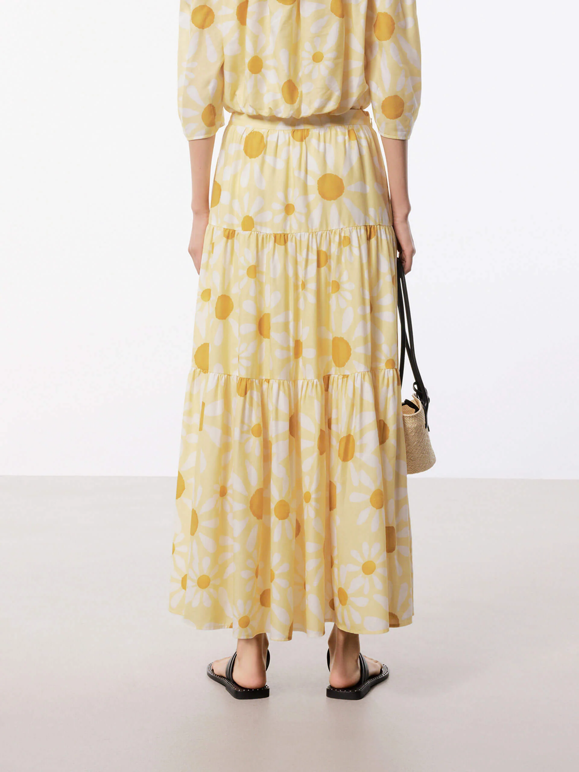 Floral Printed Maxi Skirt - Image 6