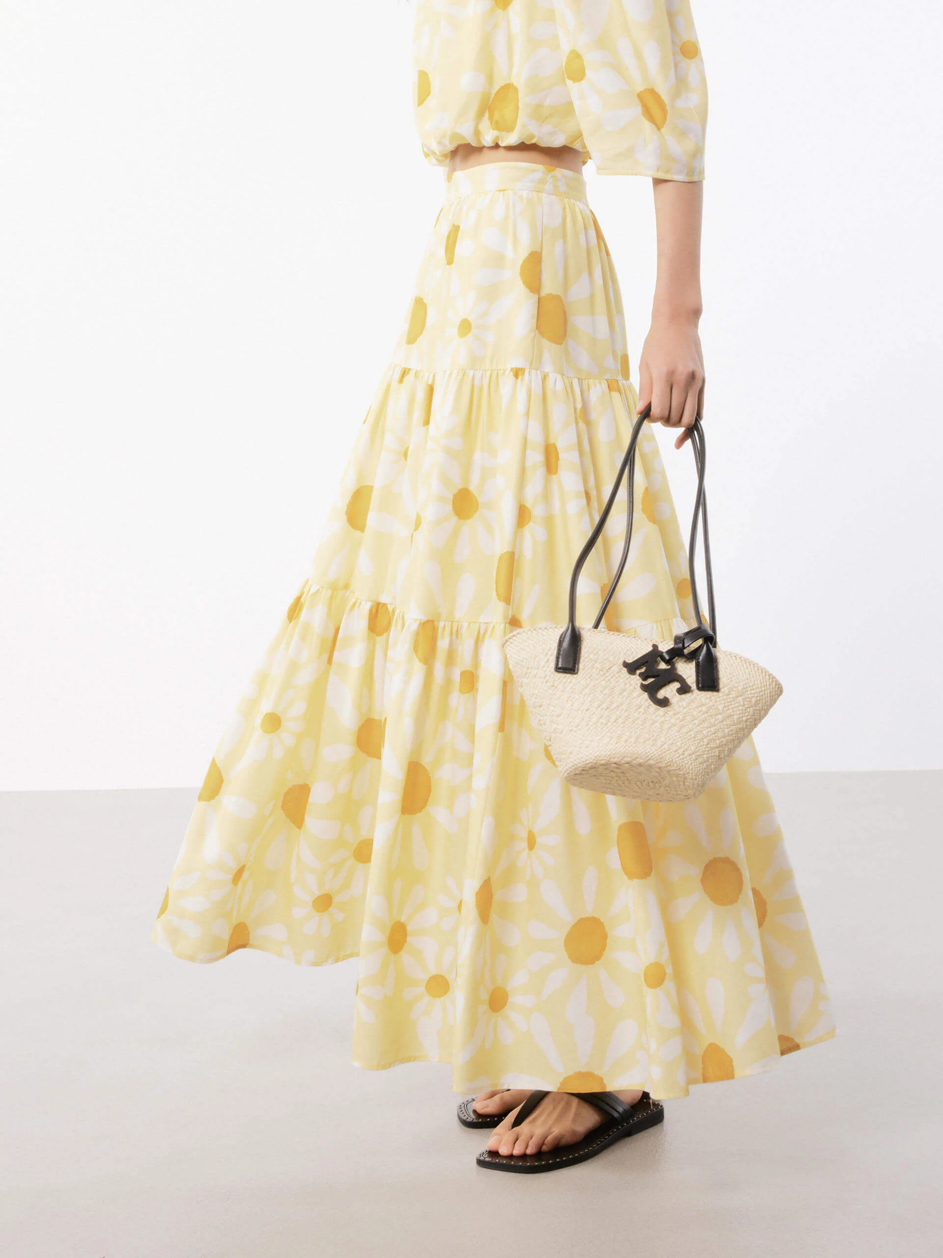 Floral Printed Maxi Skirt - Image 8