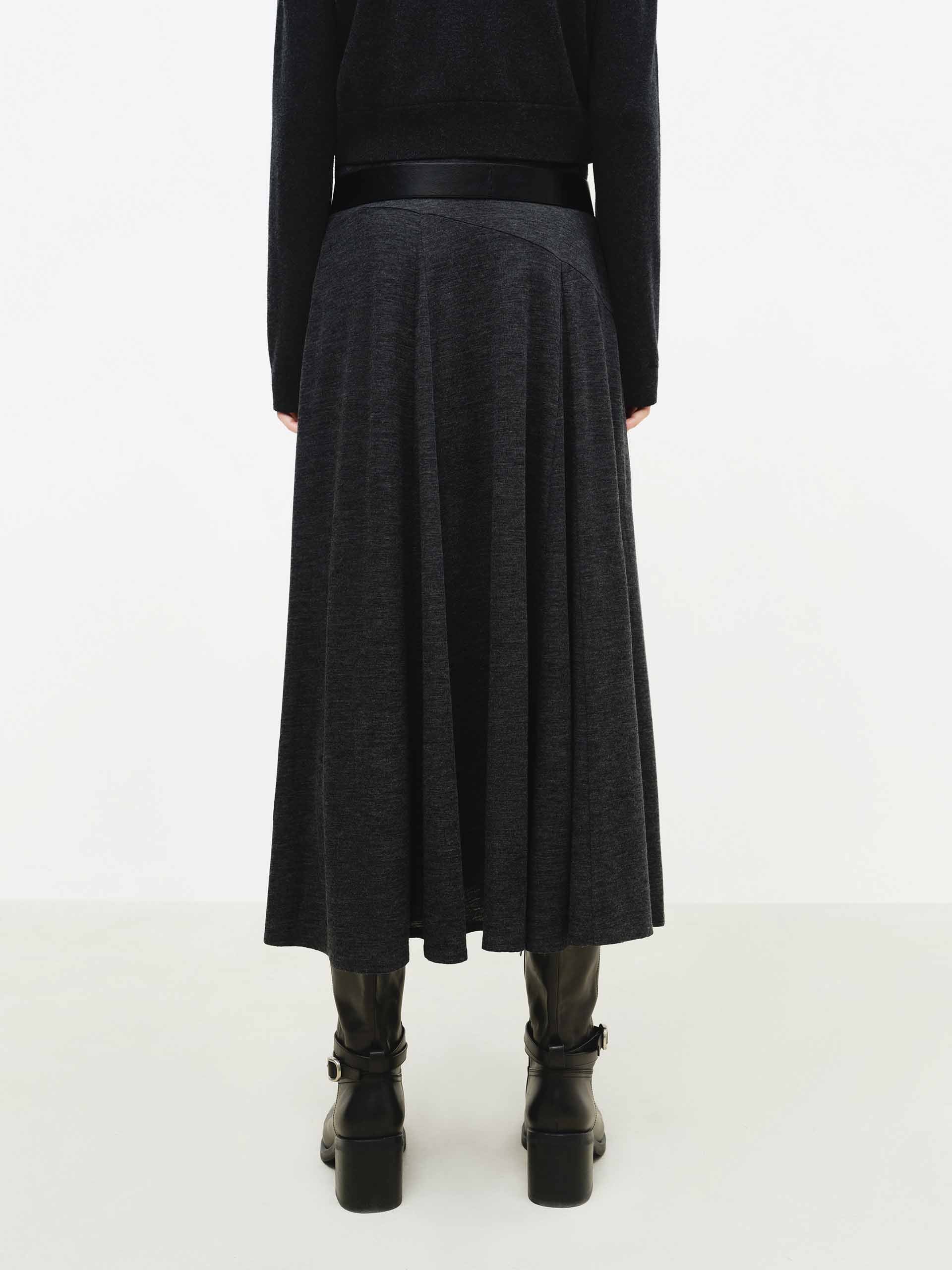 Flowy Hem Midi Skirt - Image 6