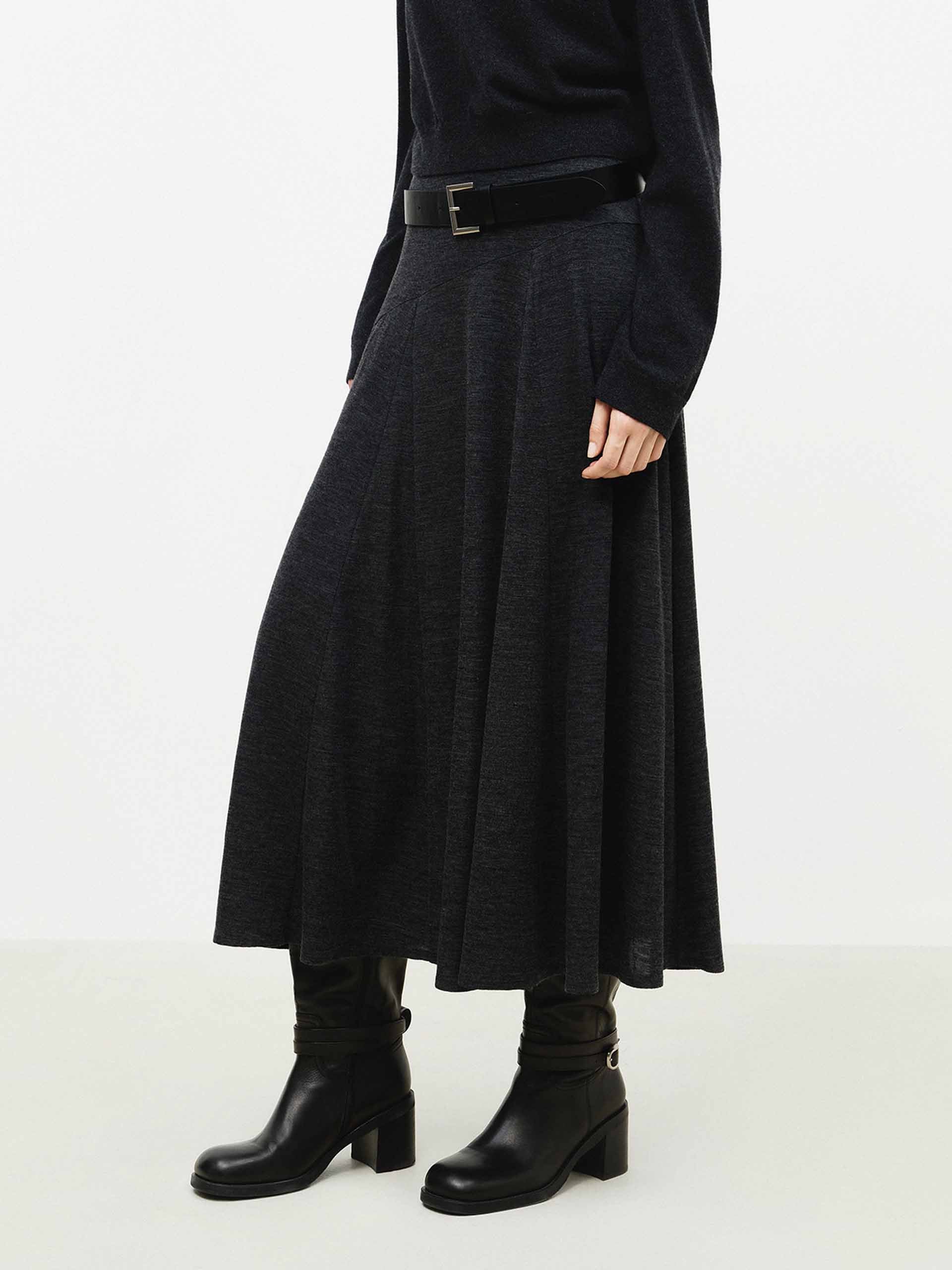 Flowy Hem Midi Skirt - Image 7