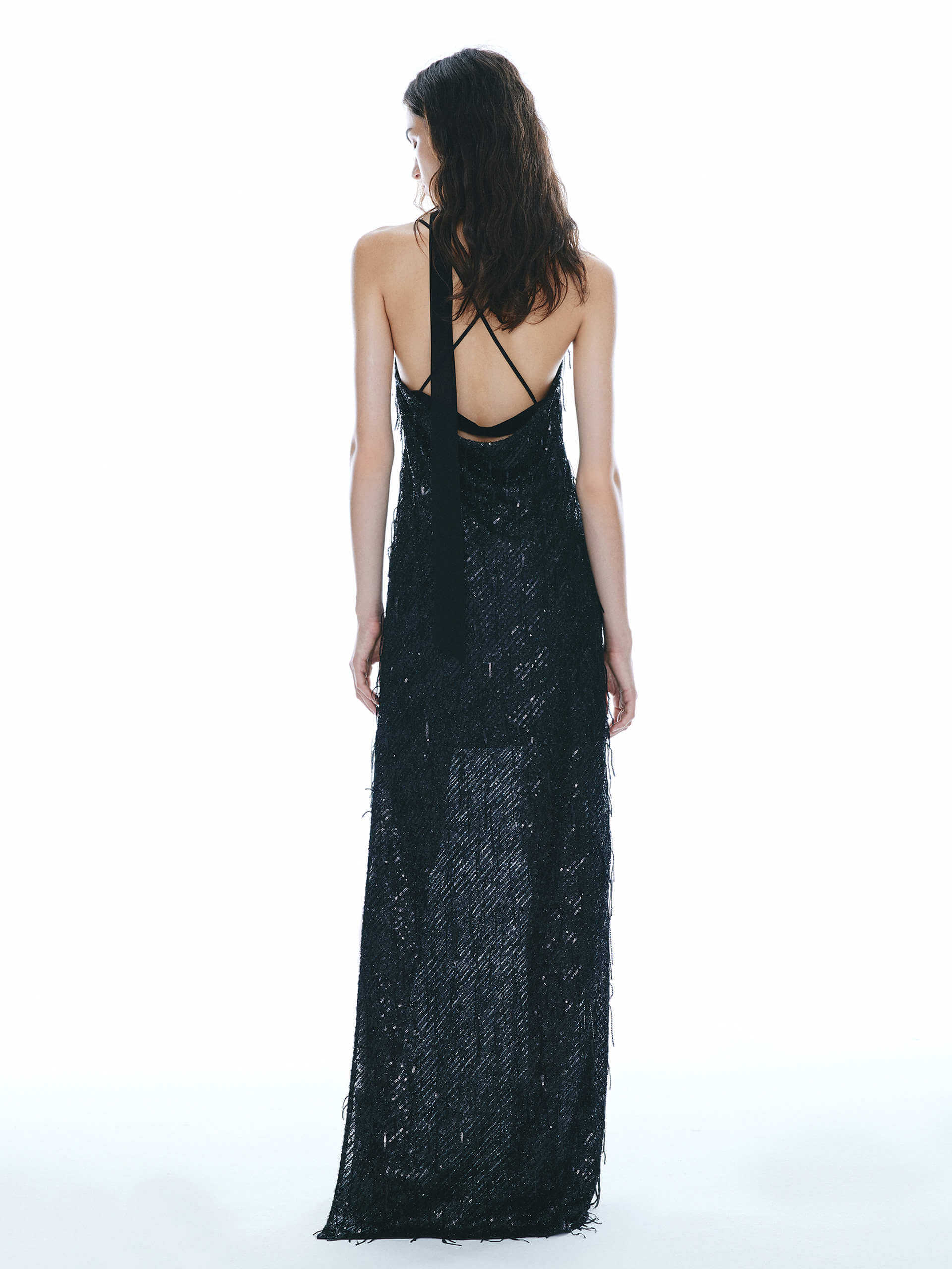 Fringed Detail Maxi Cami Dress - Image 3