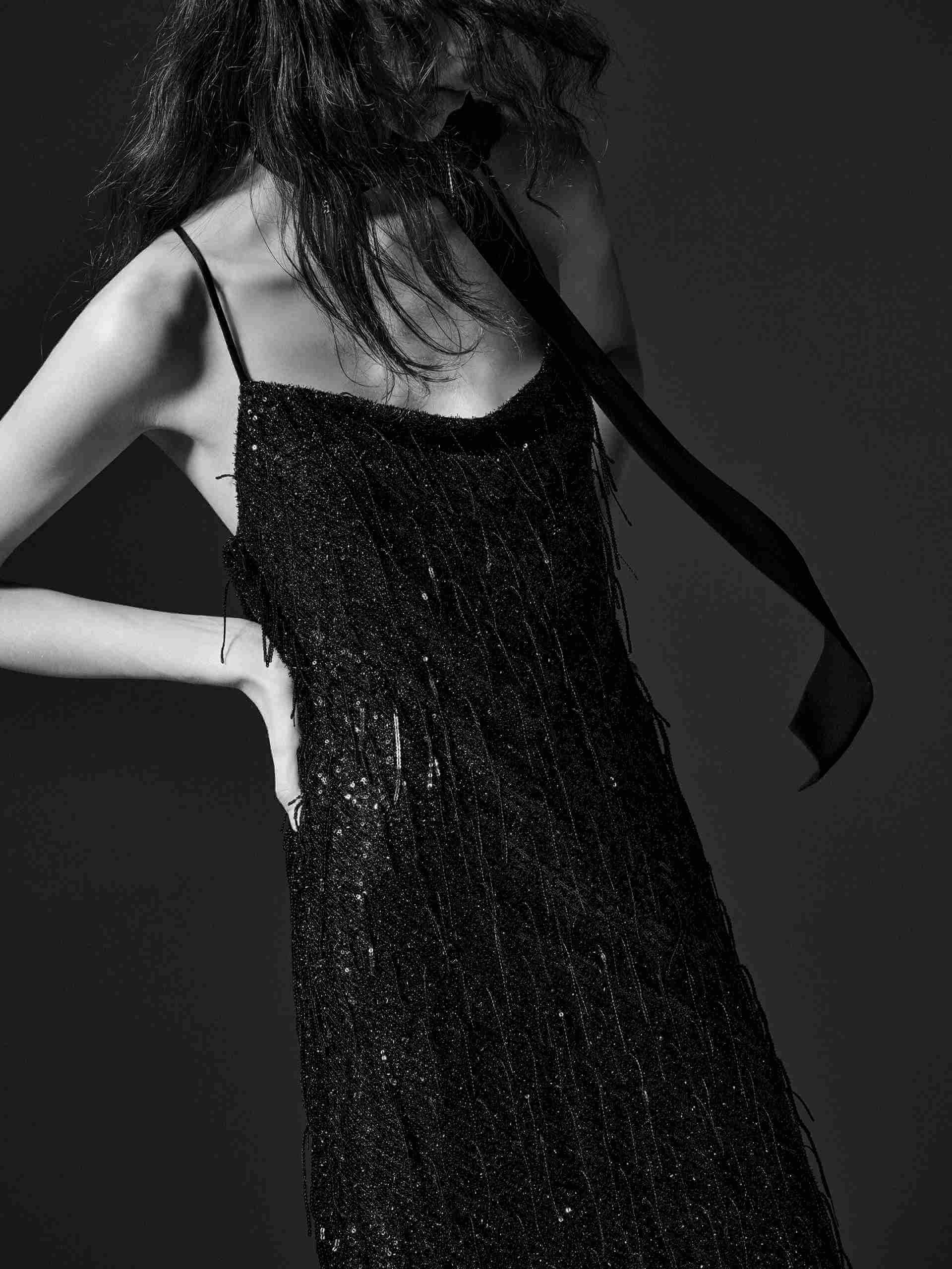 Fringed Detail Maxi Cami Dress - Image 6