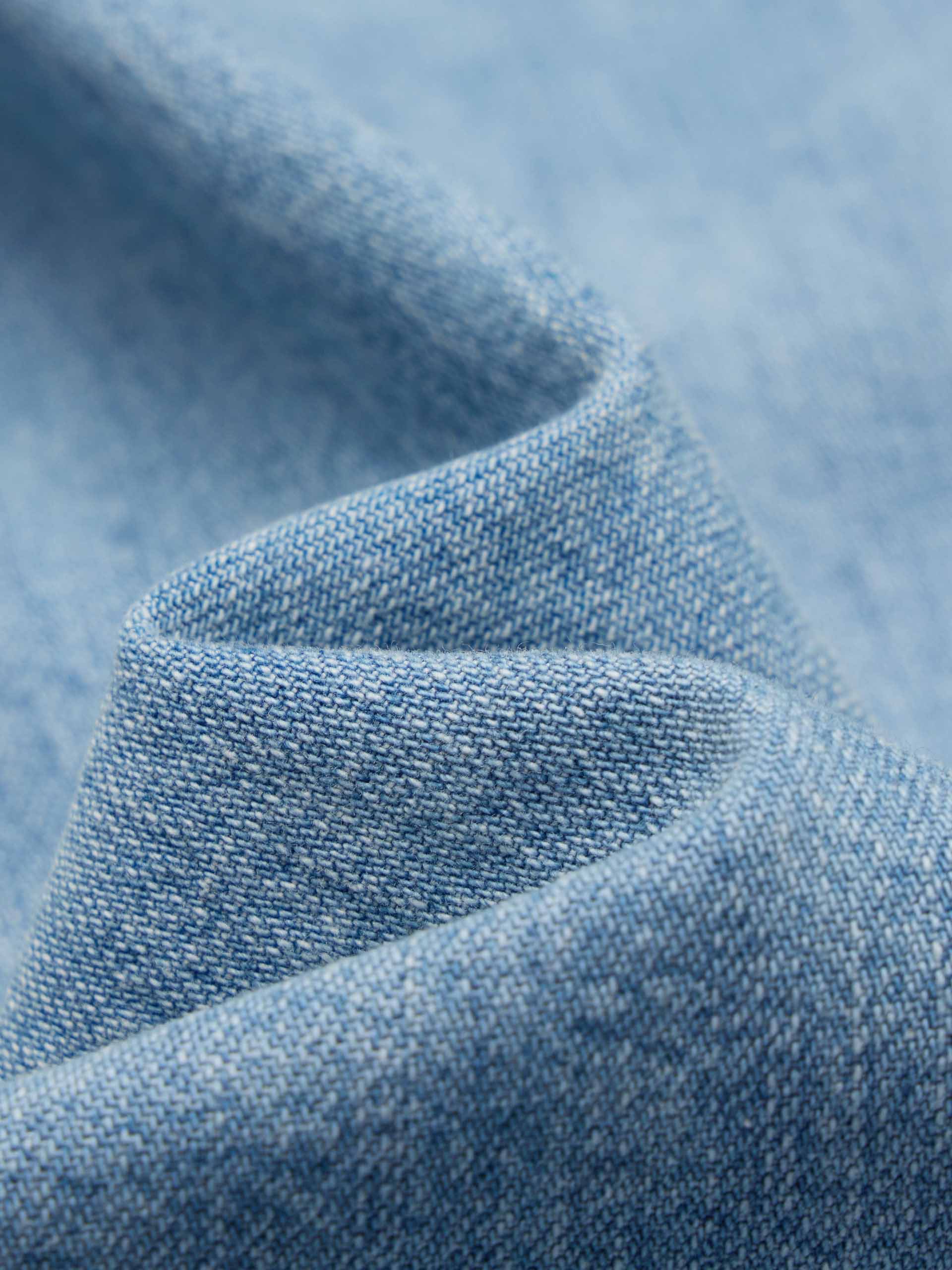 Frog Button Denim Blouse - Image 4