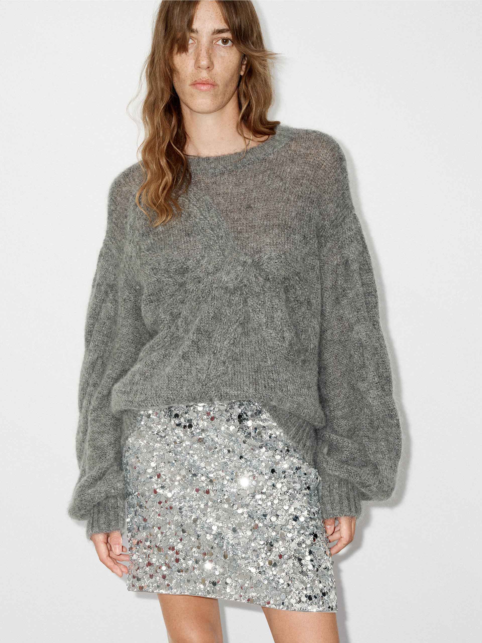 Front Bow Loose Sweater - Image 12