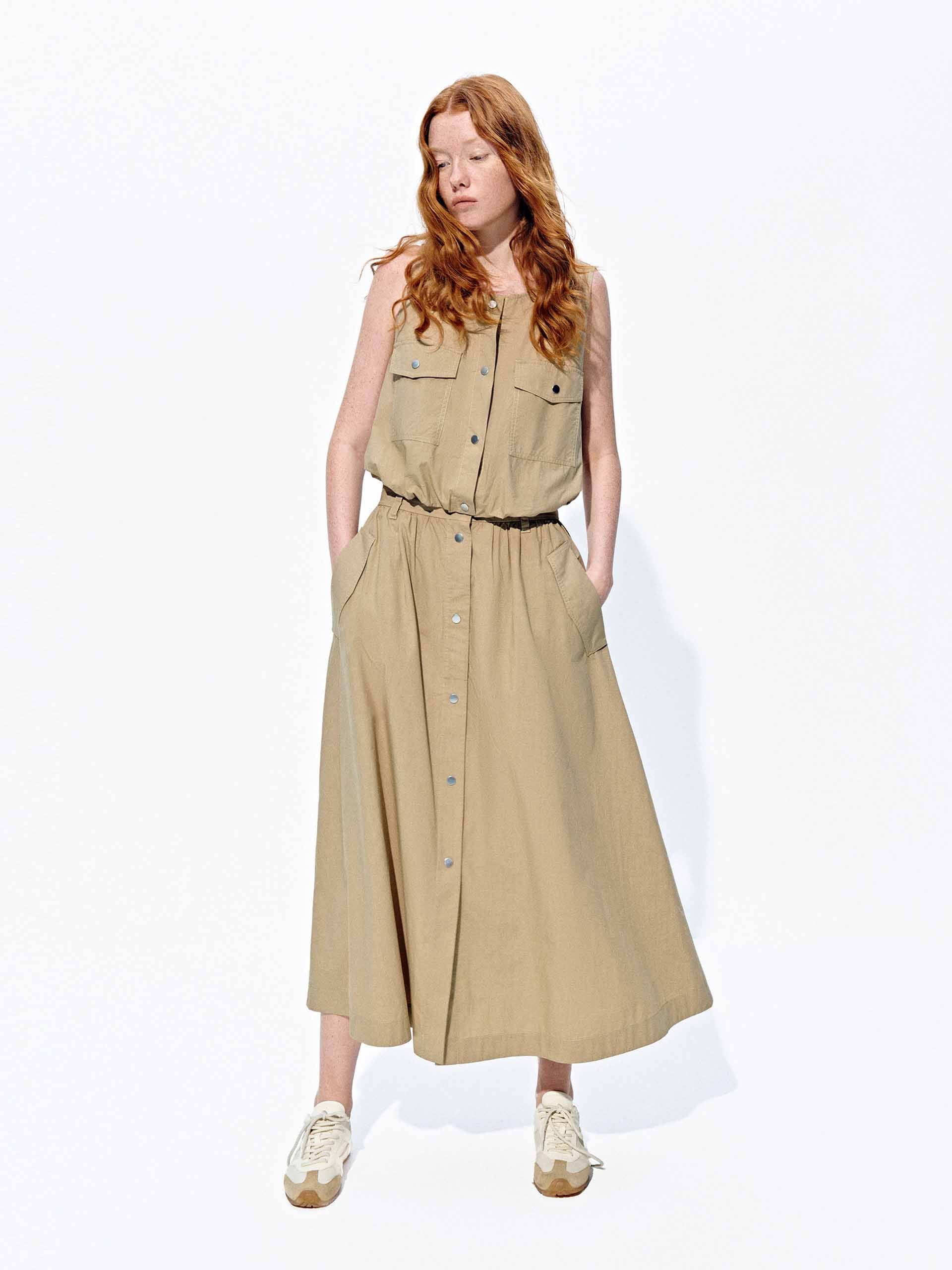 Front Button A-line Skirt - Image 2