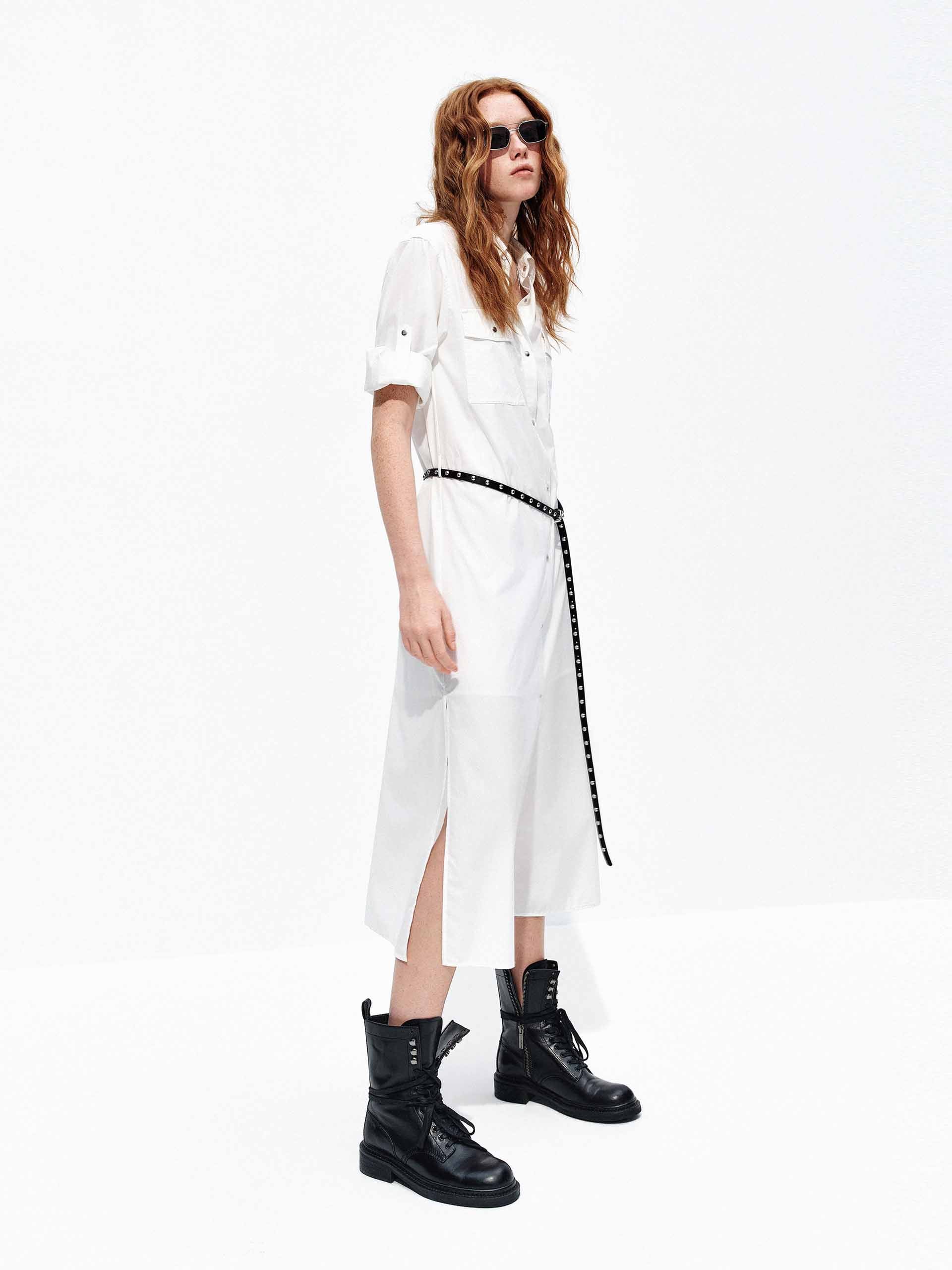 Front Button Shirt Dress - Image 7