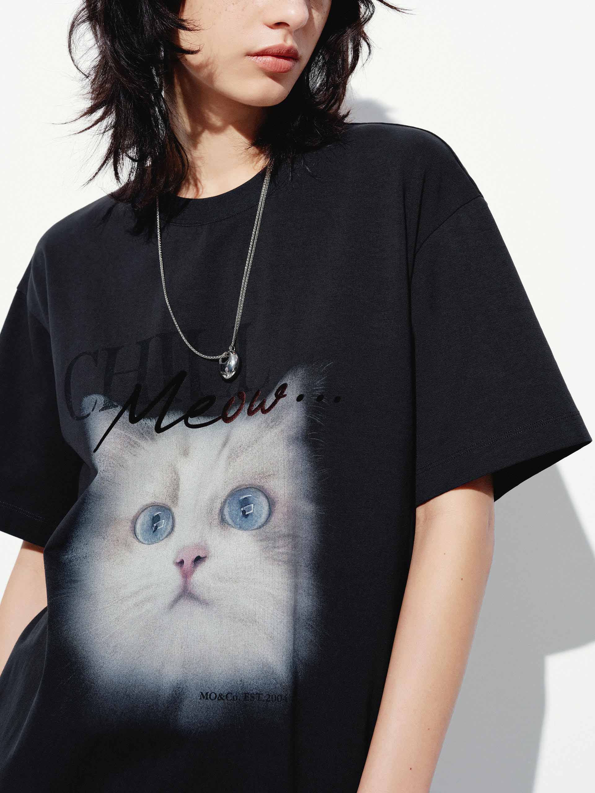 Front Cat T-shirt Dress - Image 3