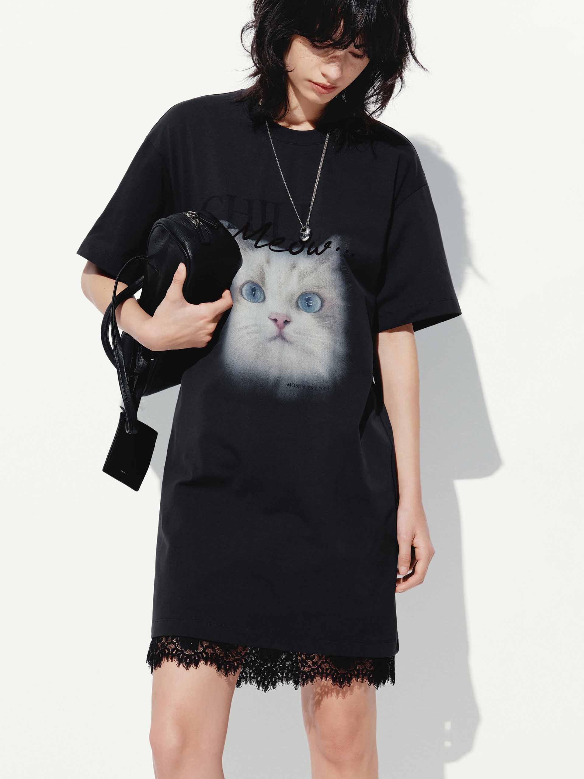 Front Cat T-shirt Dress - Image 6