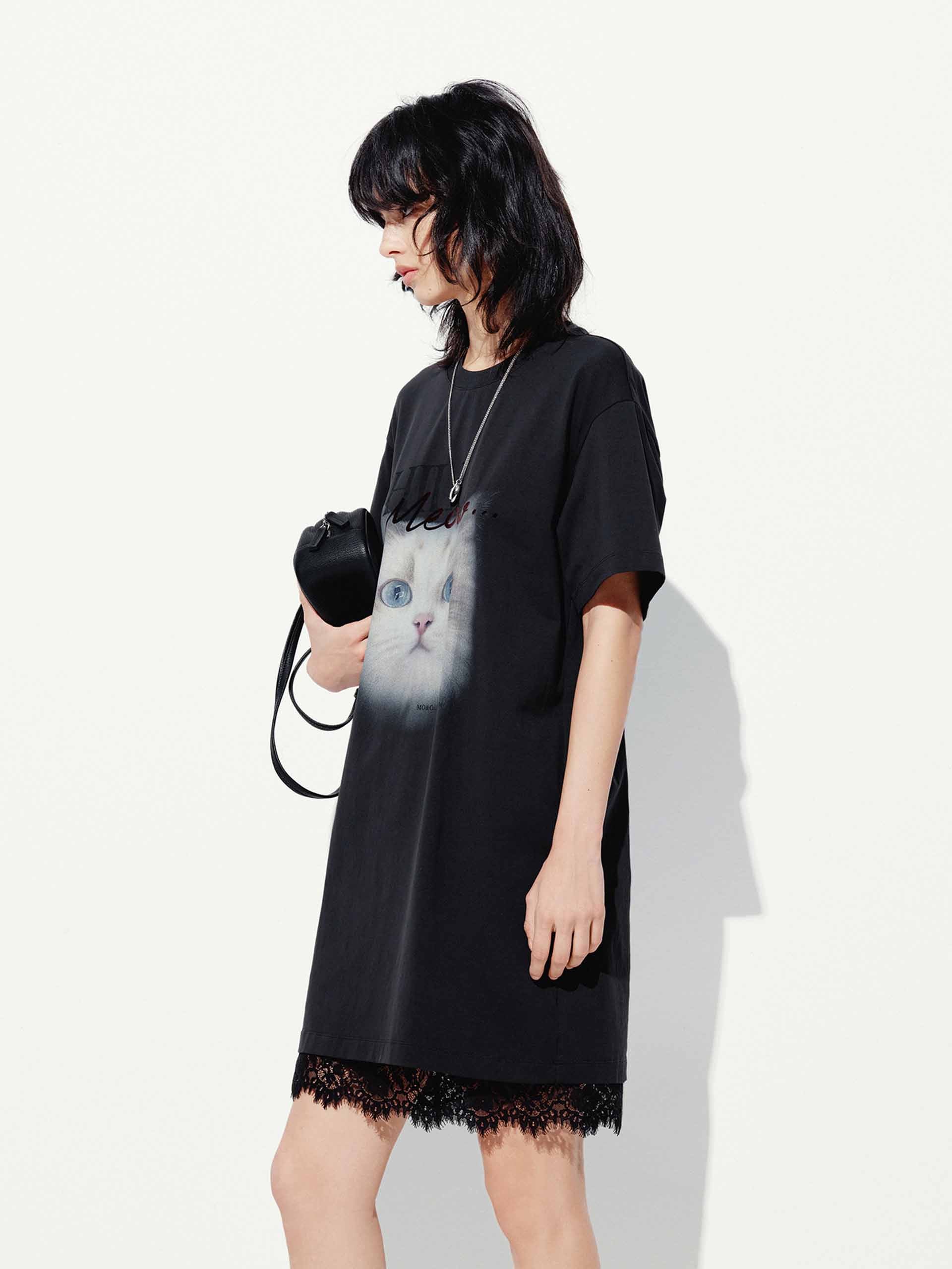 Front Cat T-shirt Dress - Image 7