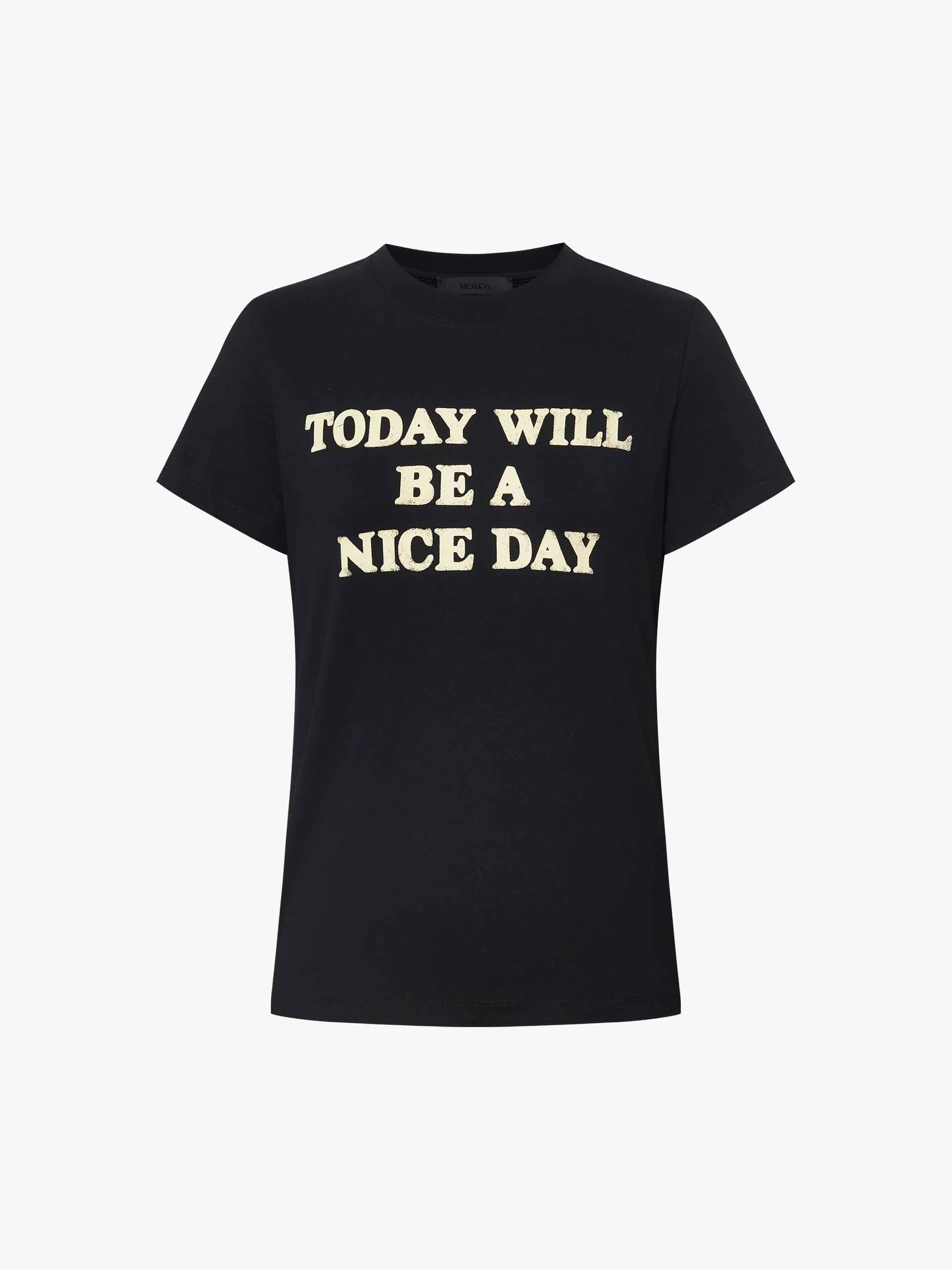 Front Letter Cotton T-shirt - Image 20