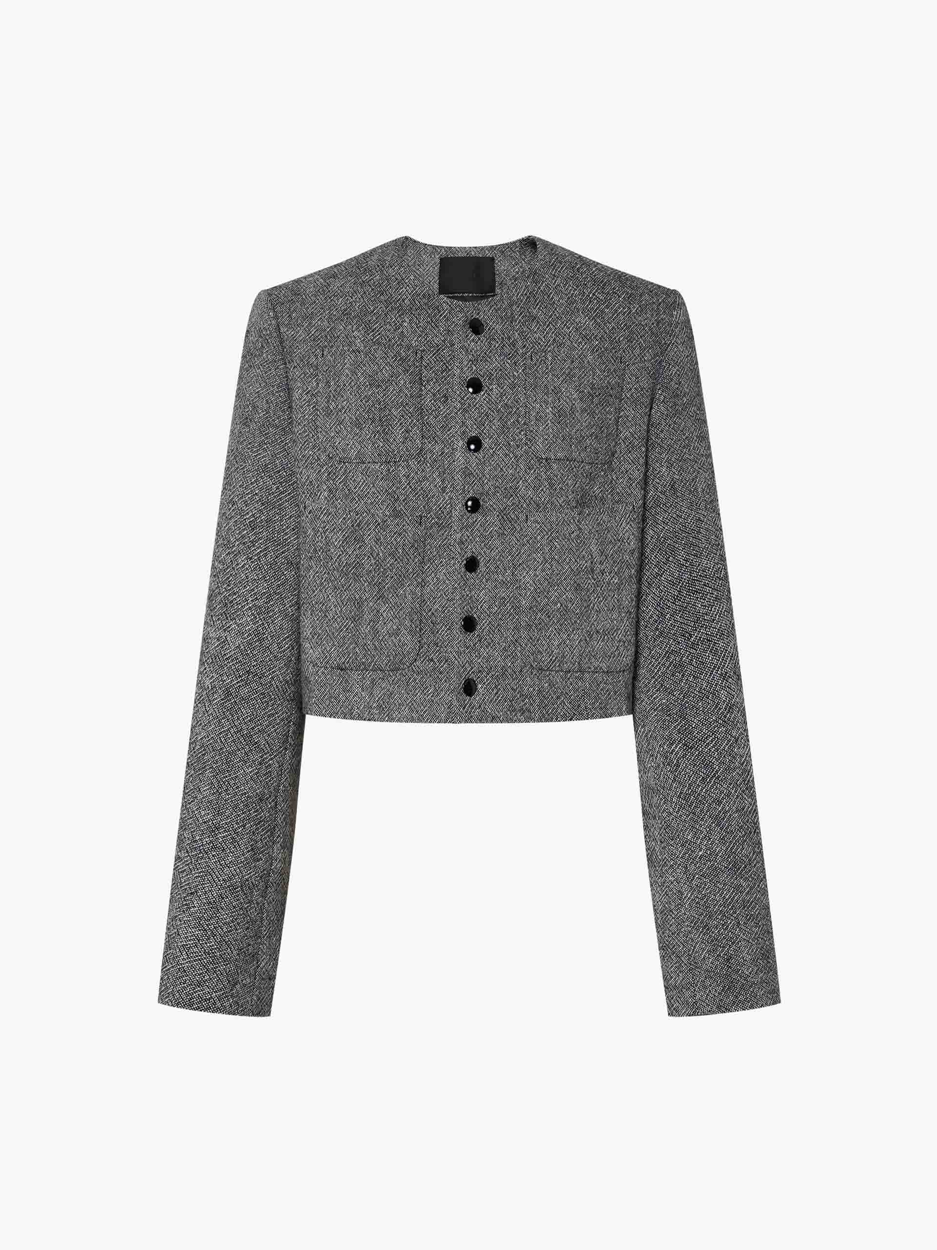 Front Pocket Cropped Jacket - Image 5