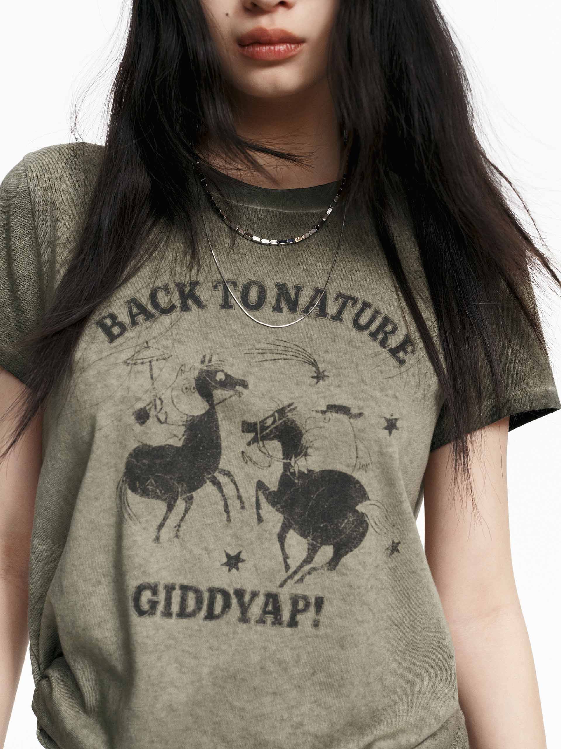 Front Print Cotton T-shirt - Image 12