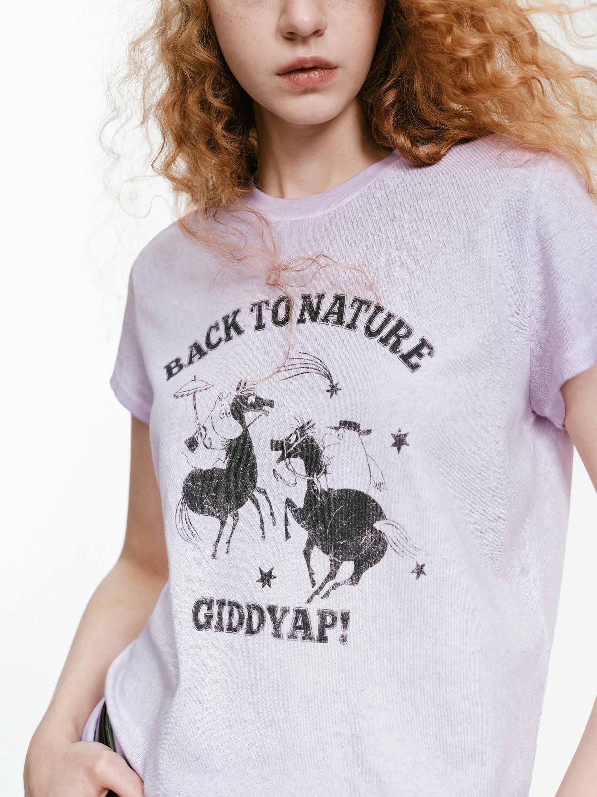 Front Print Cotton T-shirt - Image 6