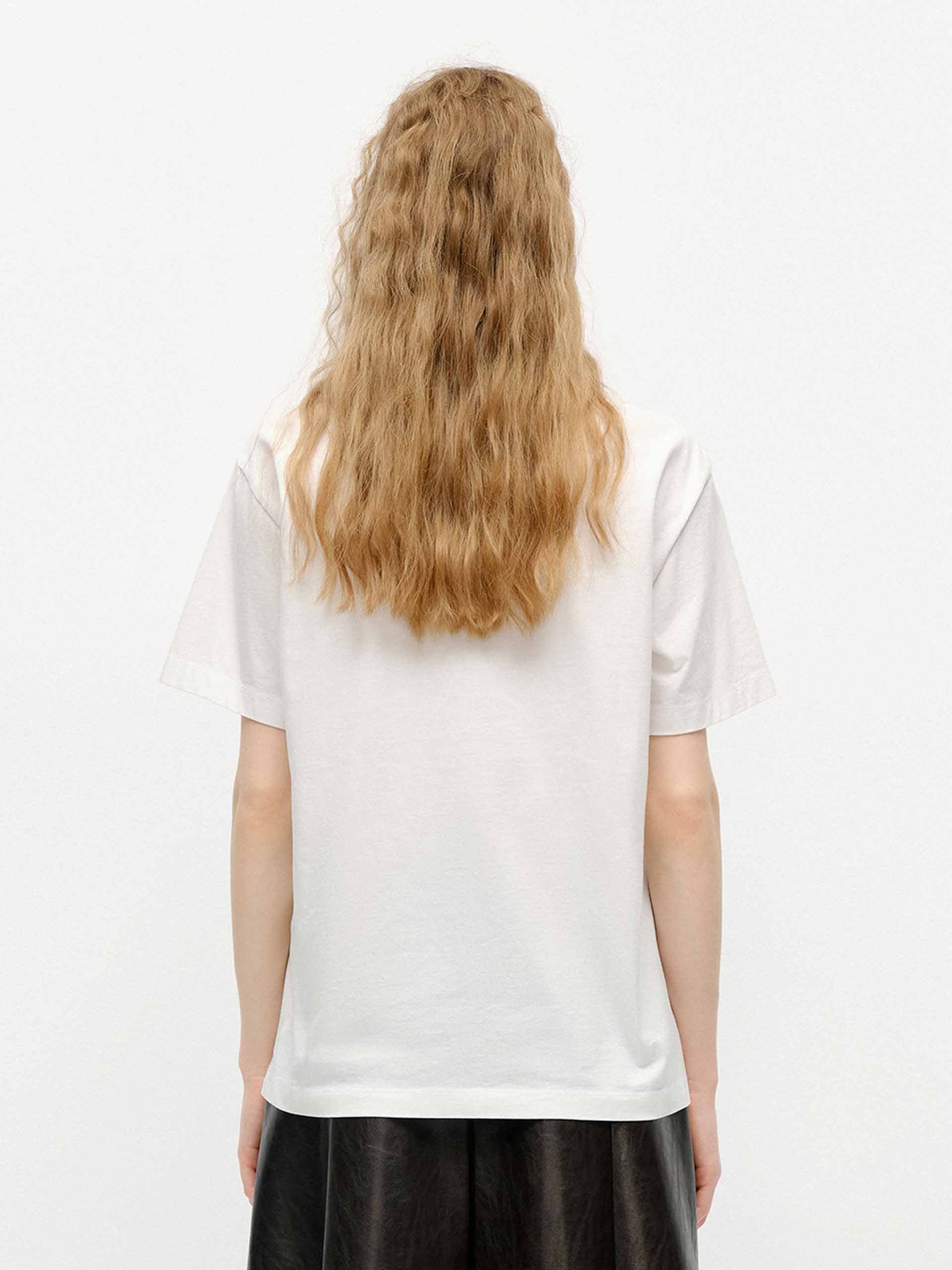 Front Printed Cotton T-shirt - Image 11