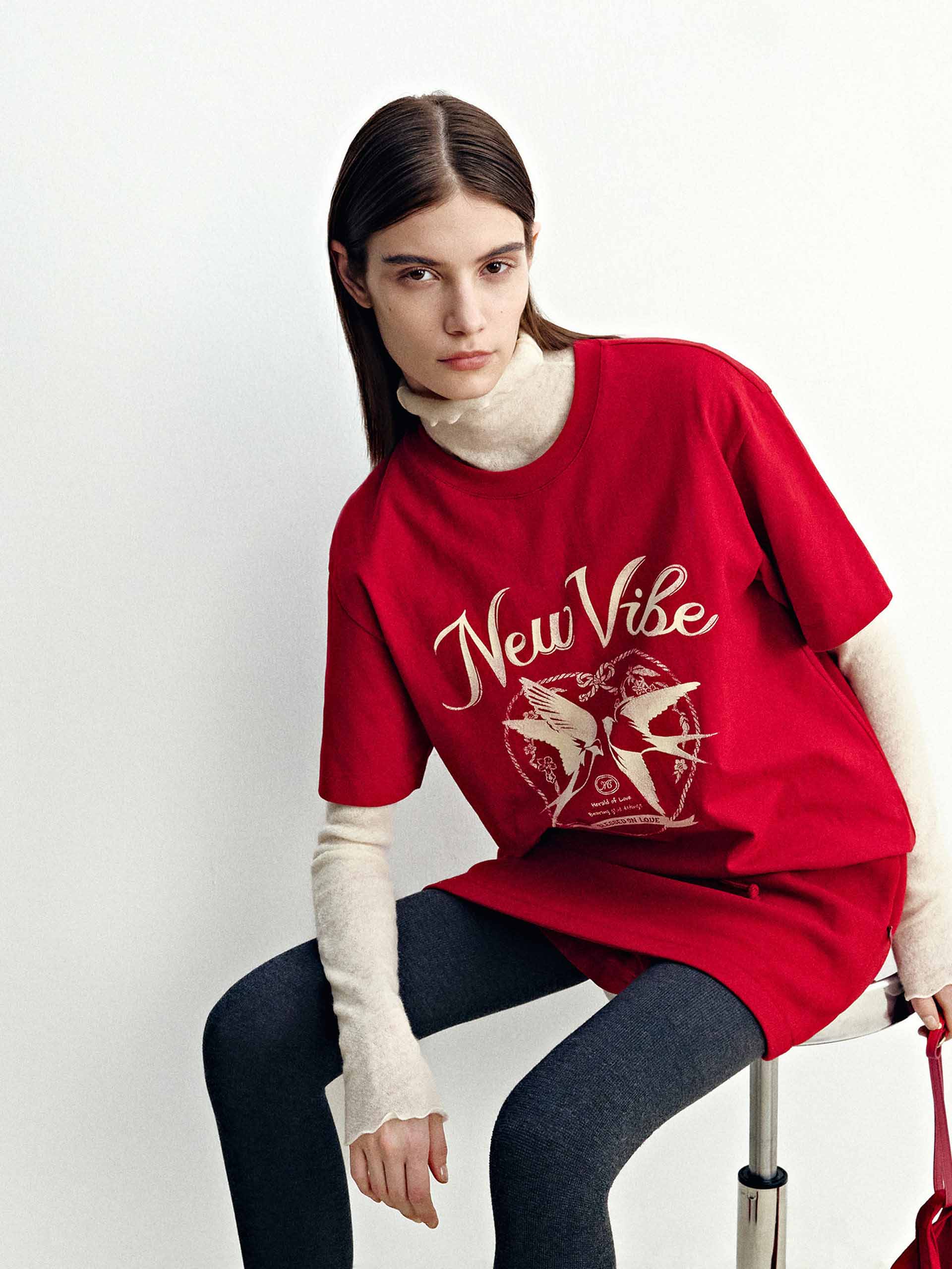 Front Printed Cotton T-shirt - Image 6