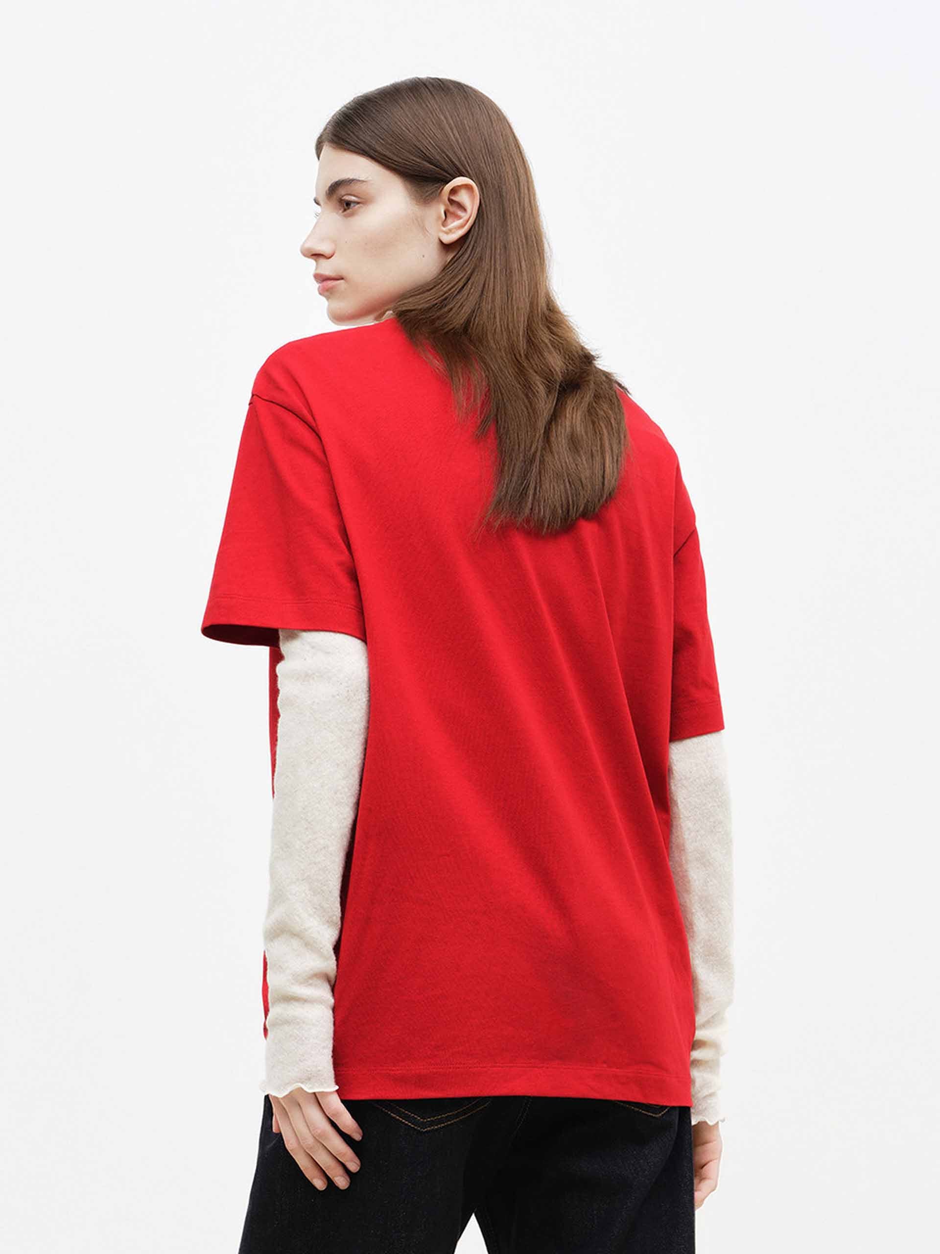 Front Printed Cotton T-shirt - Image 8