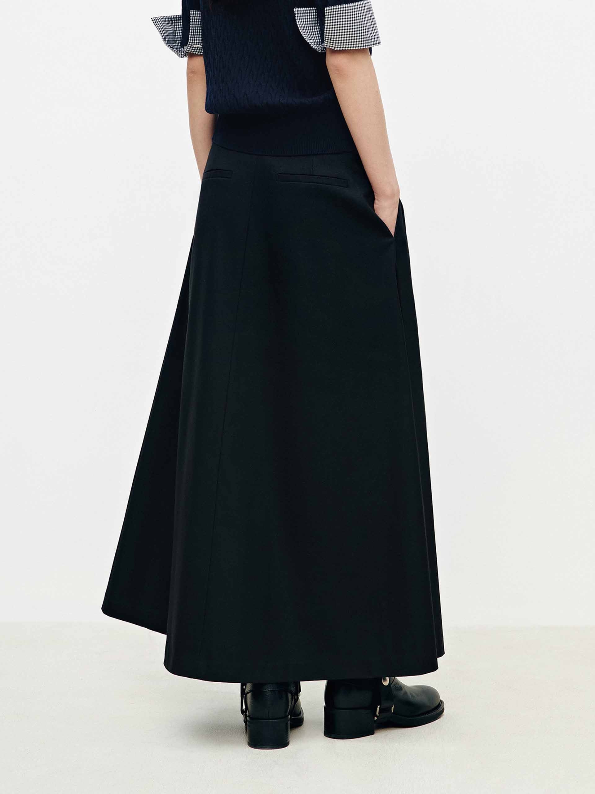 Front Slit Pleated Skirt - Image 14