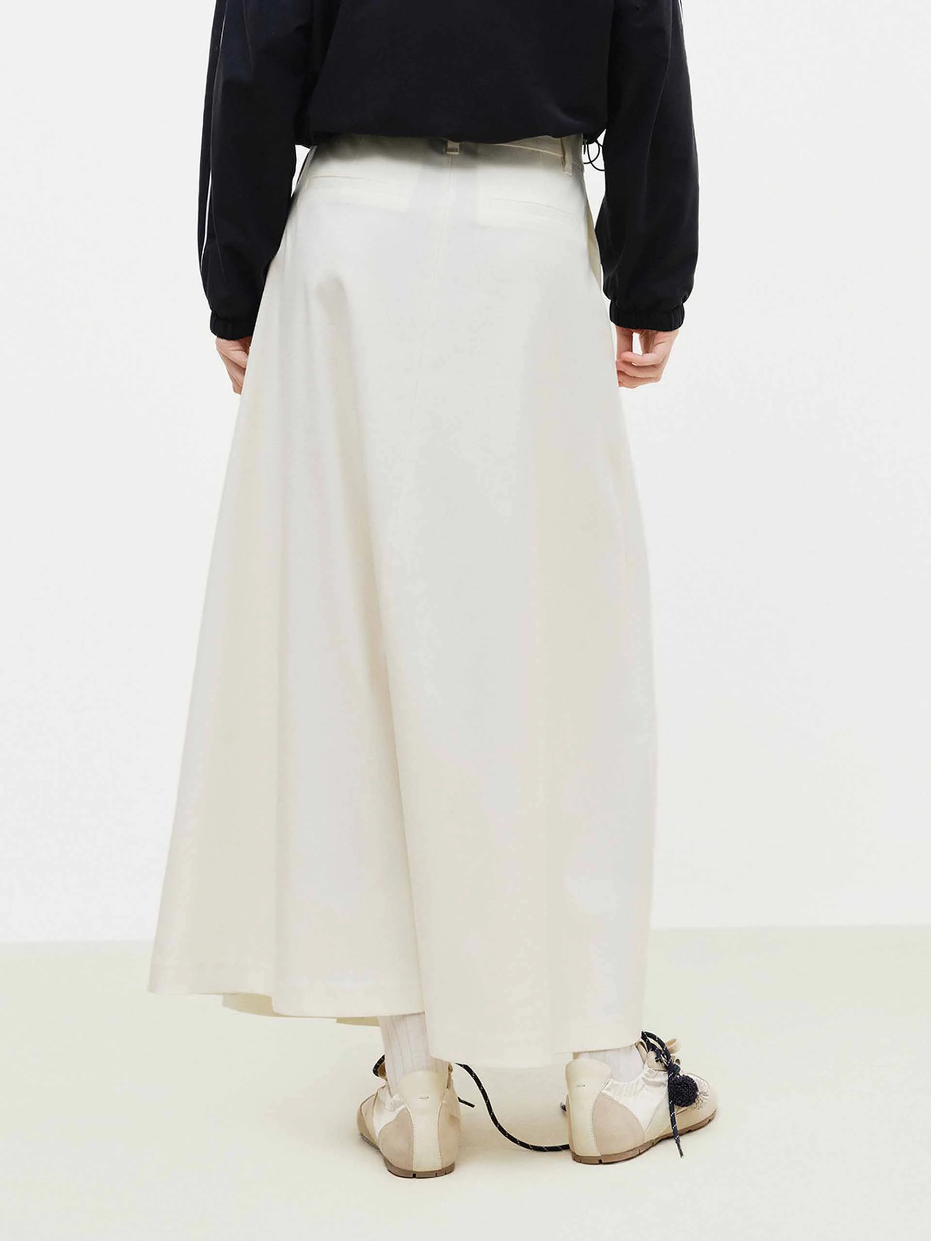 Front Slit Pleated Skirt - Image 7