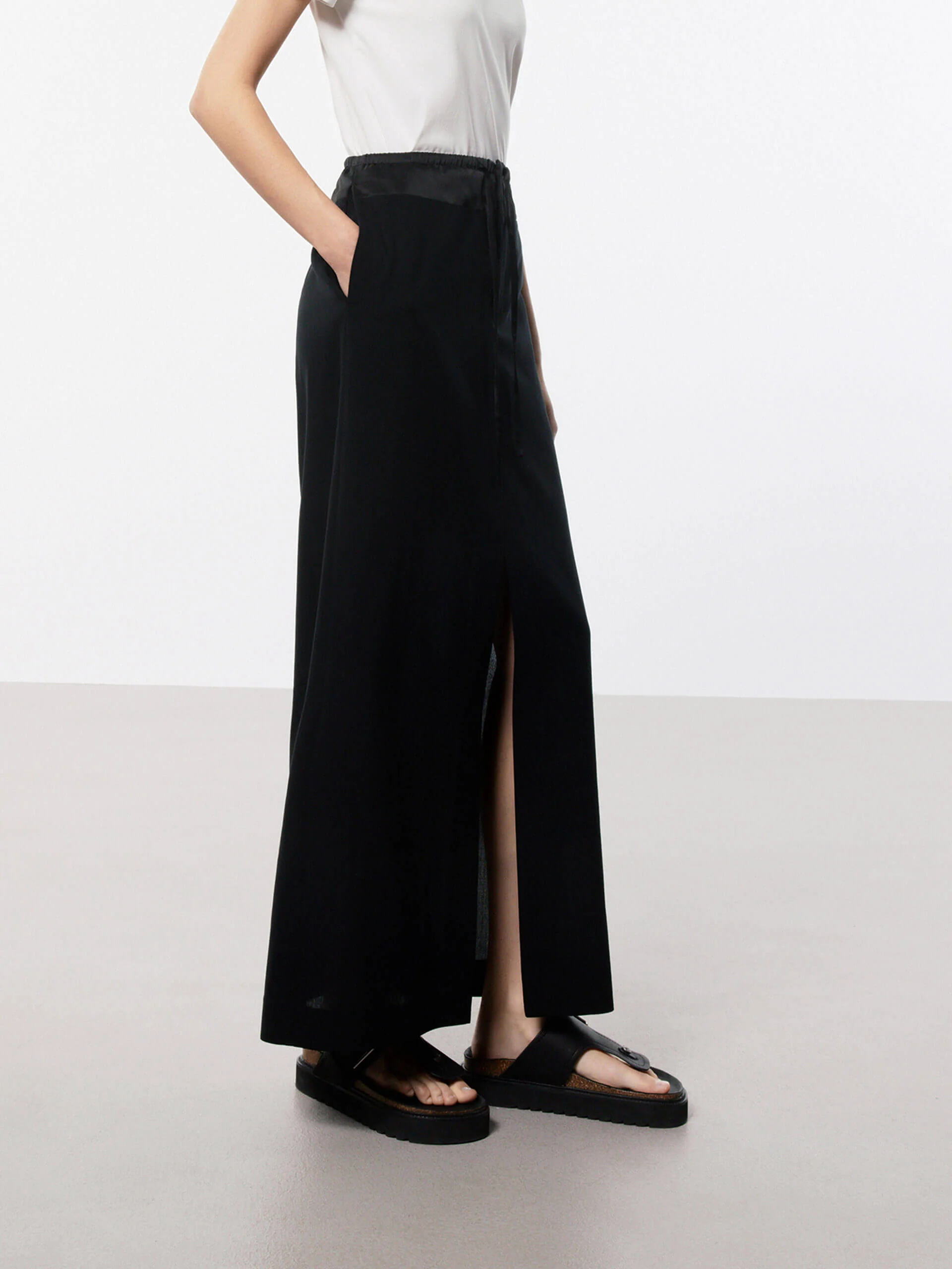 Front Slit Straight Skirt - Image 3