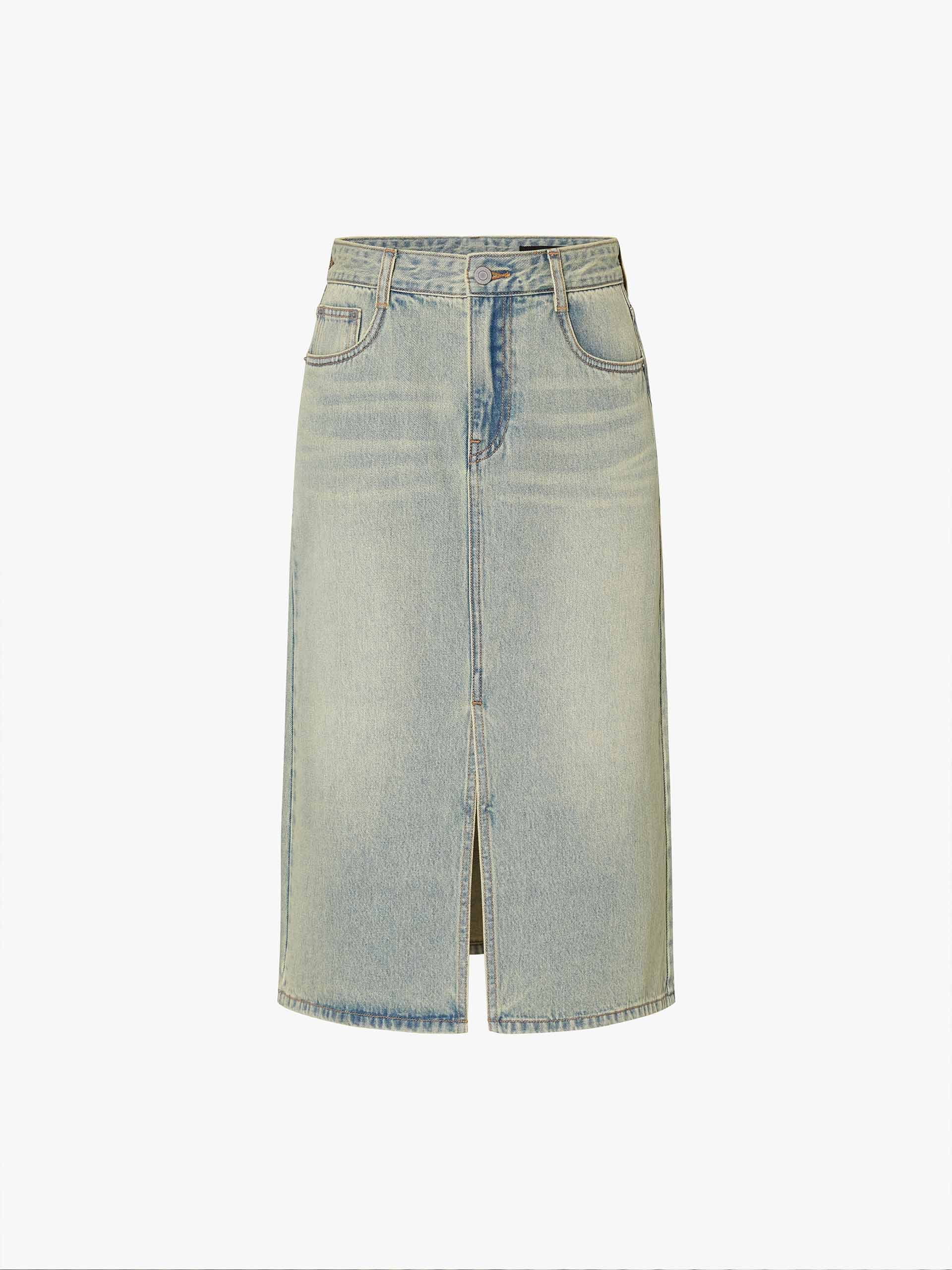 Front Slit Vintage Skirt - Image 5