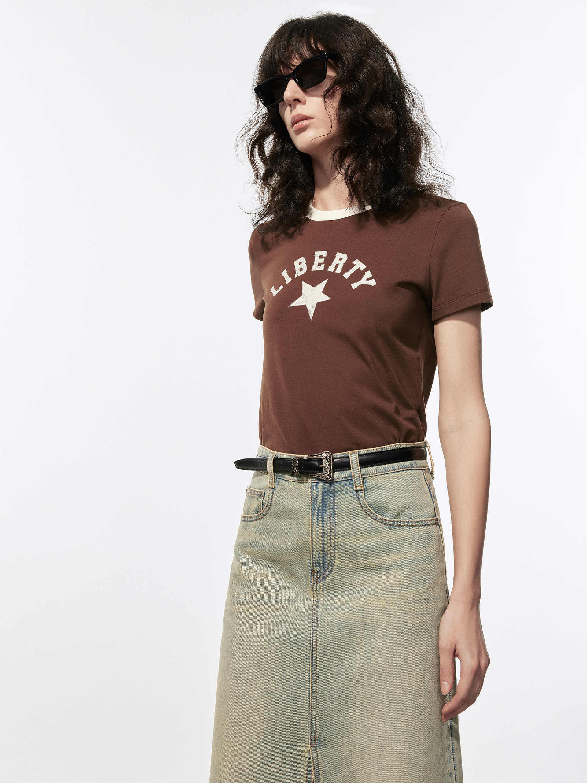 Front Slit Vintage Skirt - Image 8