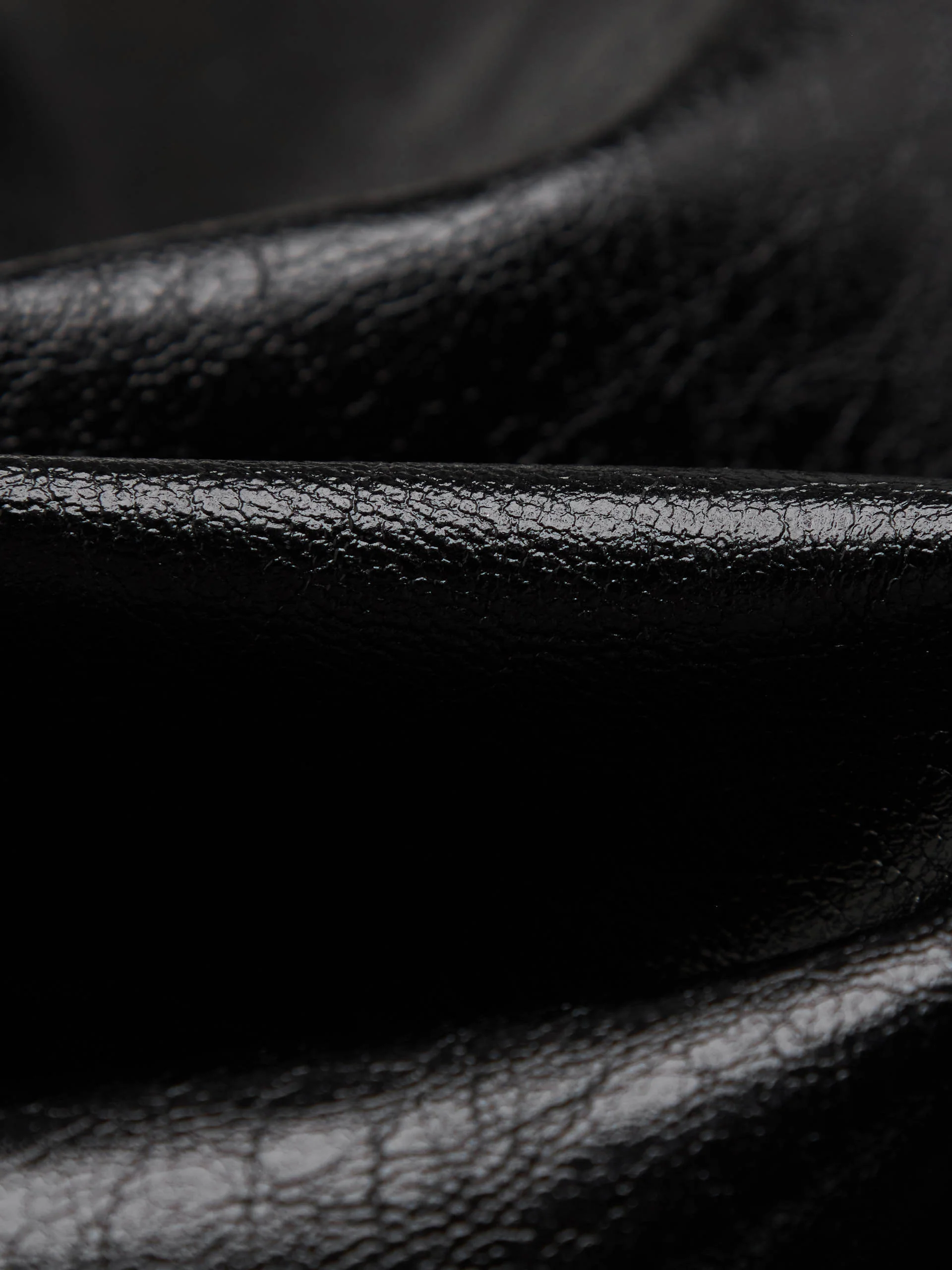 Front Zipper Leather Skirt - Image 4