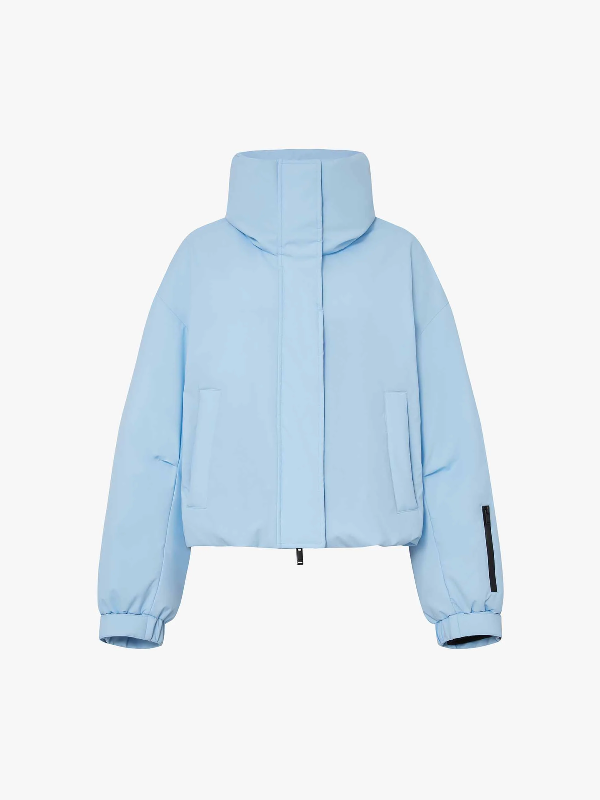 Funnel Neck Cropped Jacket - Image 13