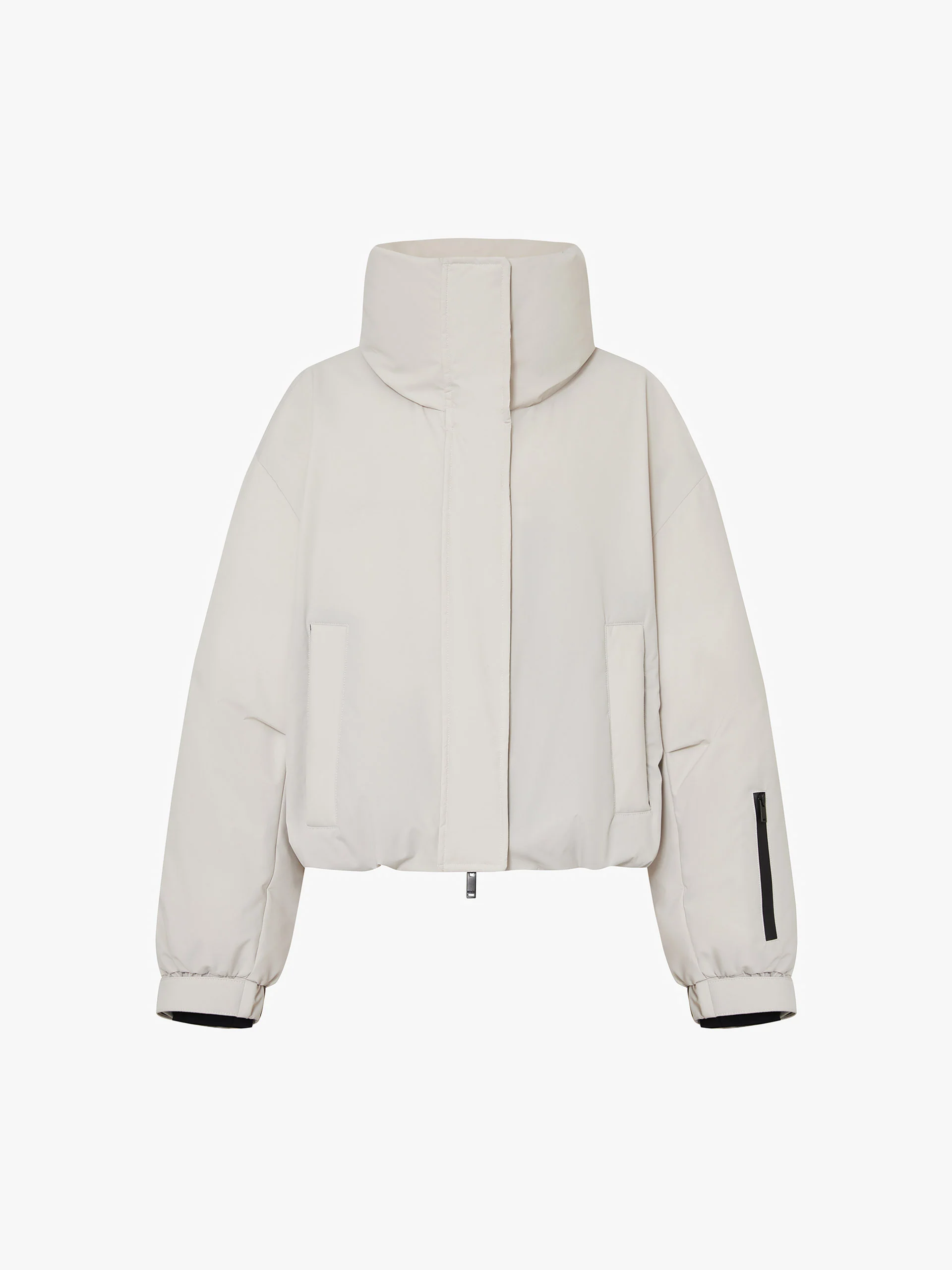 Funnel Neck Cropped Jacket - Image 5