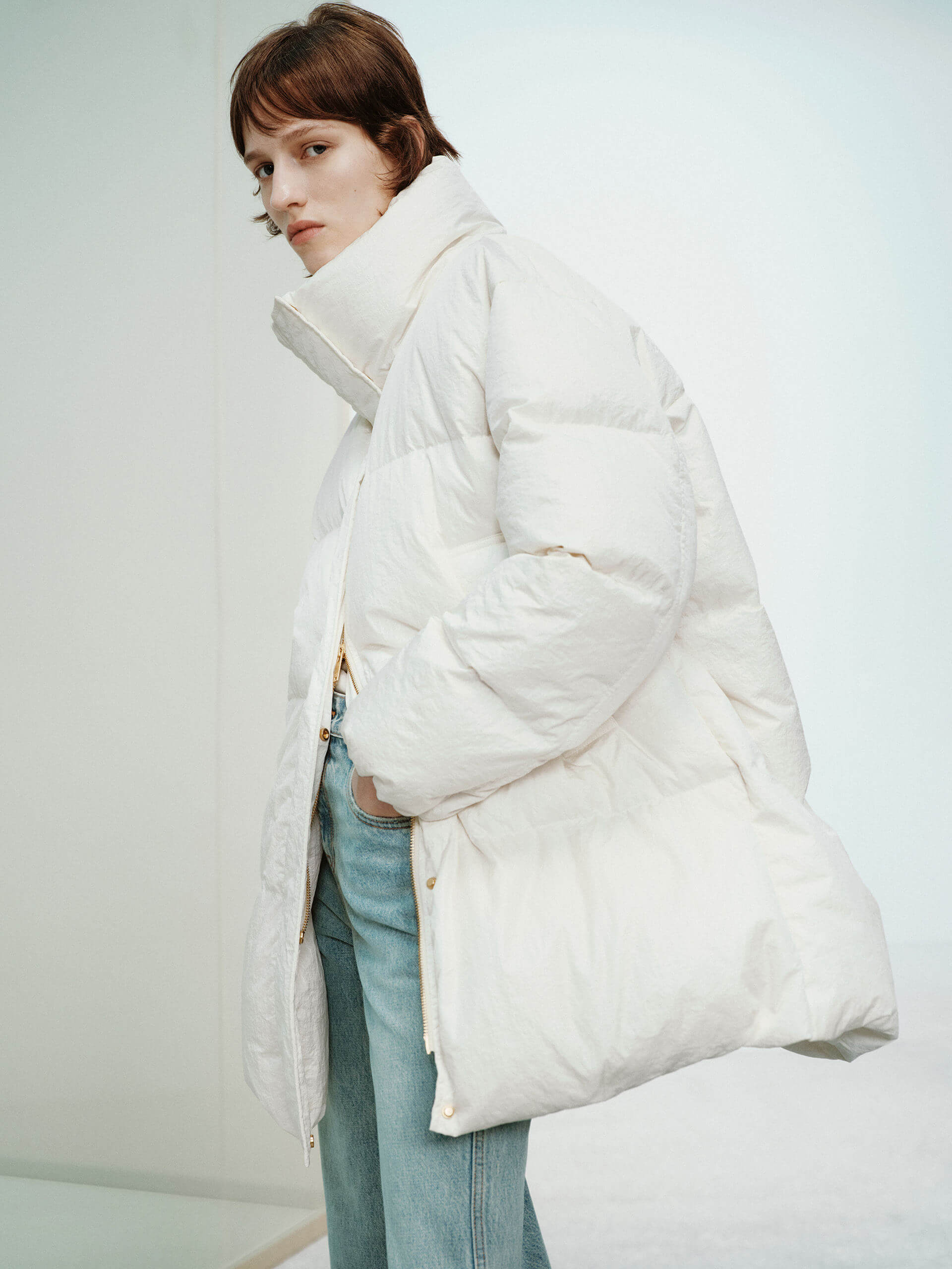 Funnel Neck Down Jacket - Image 7