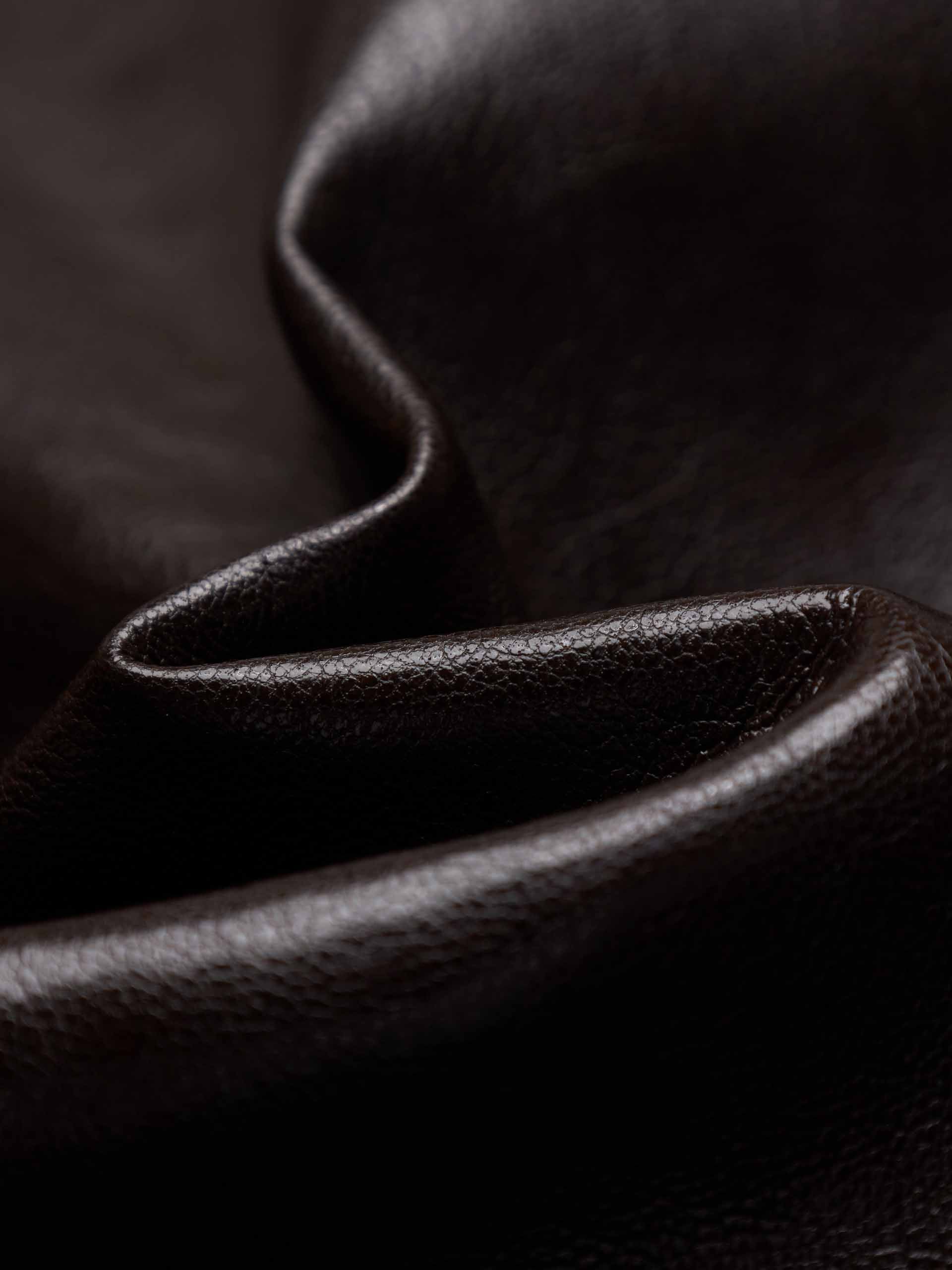Fur Collar Leather Coat - Image 4