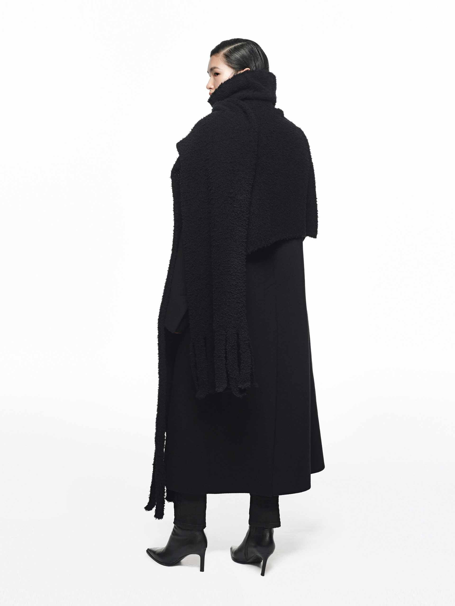 Fur Collar Structured Coat - Image 6