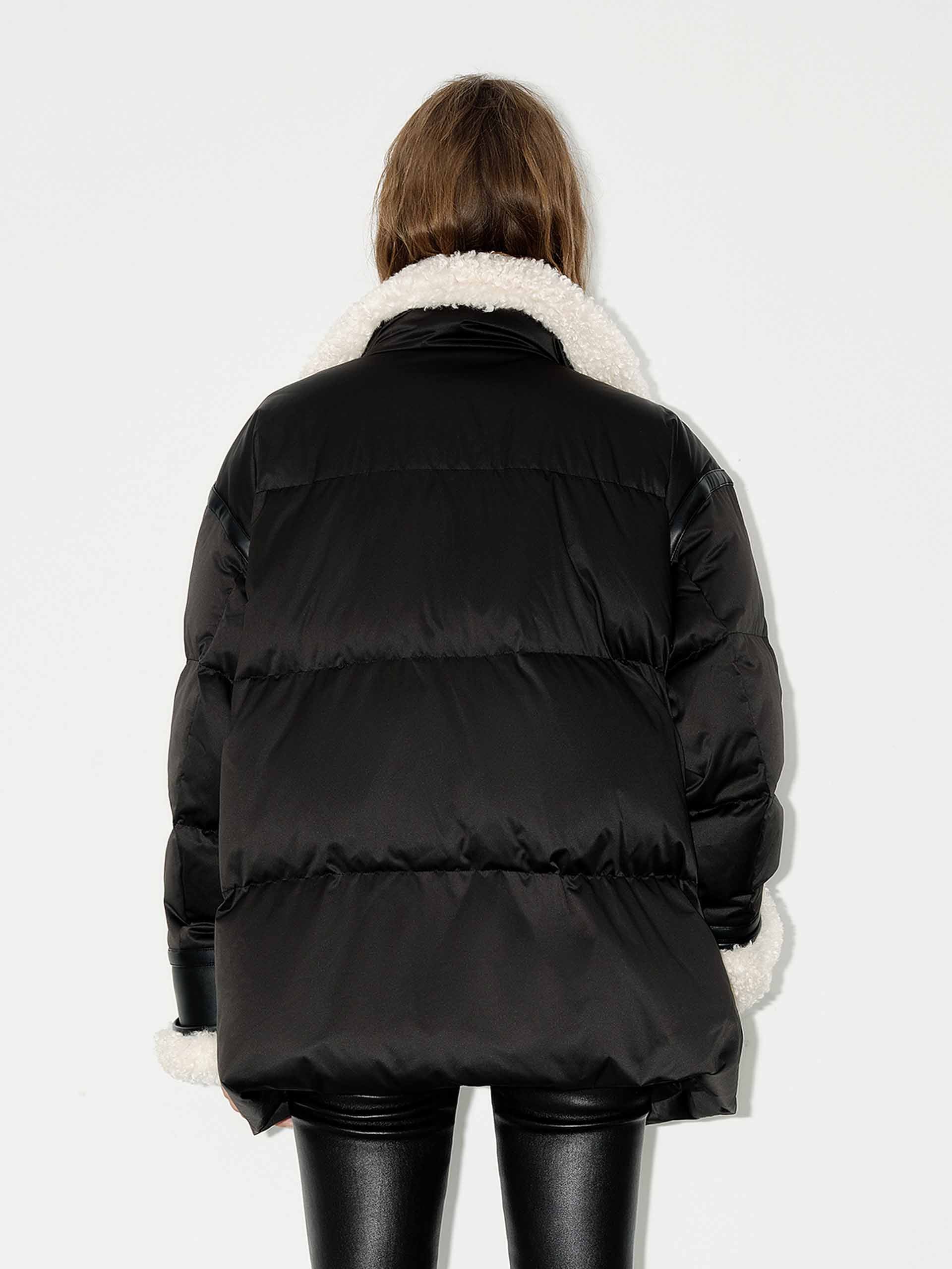 Fur Trim Quilted Down Jacket - Image 11