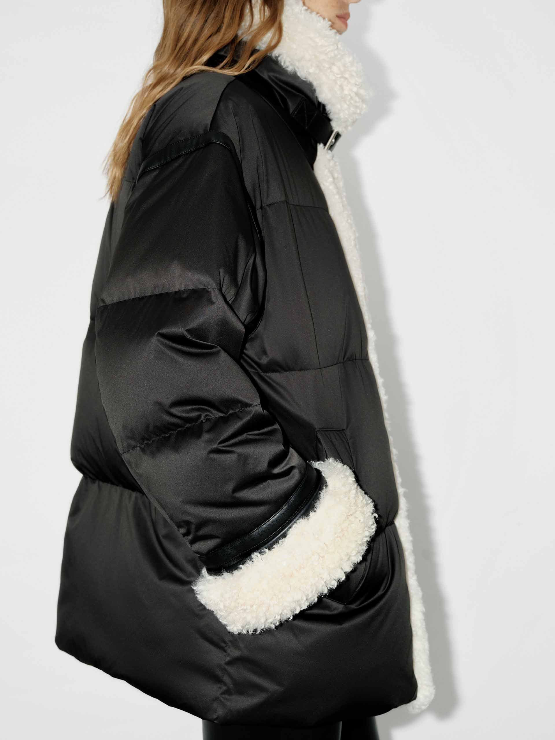 Fur Trim Quilted Down Jacket - Image 15