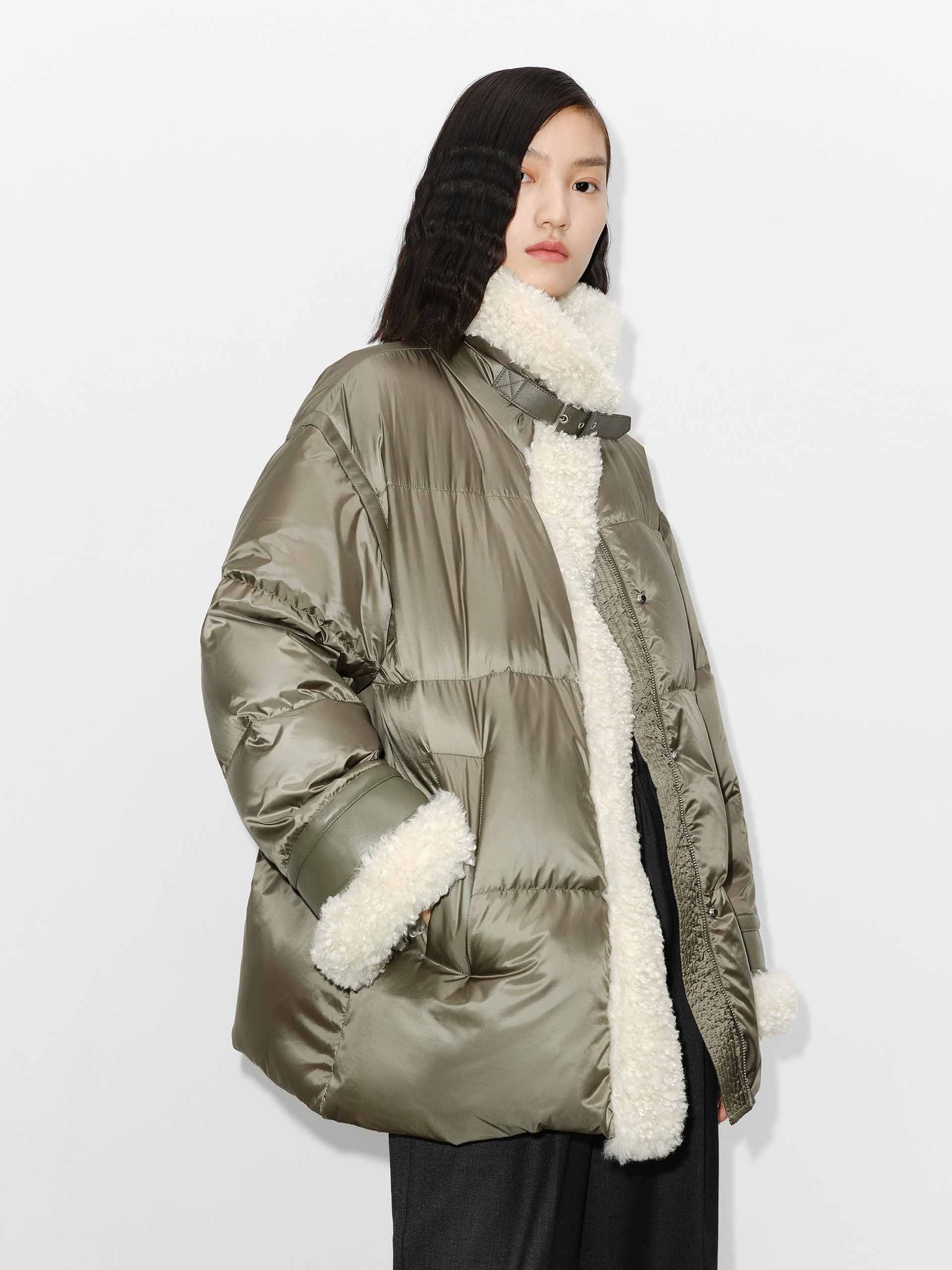 Fur Trim Quilted Down Jacket - Image 7