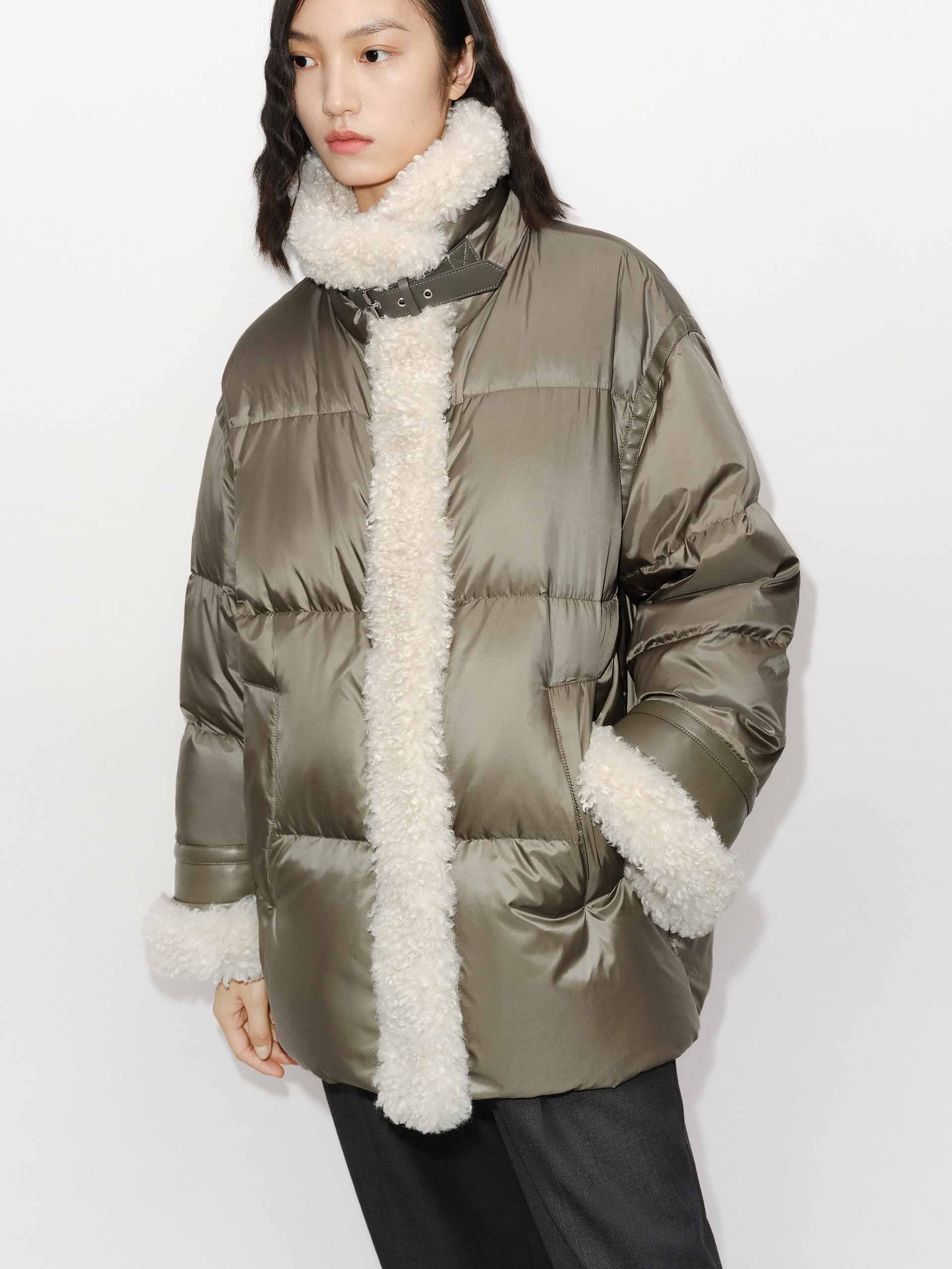 Fur Trim Quilted Down Jacket - Image 8