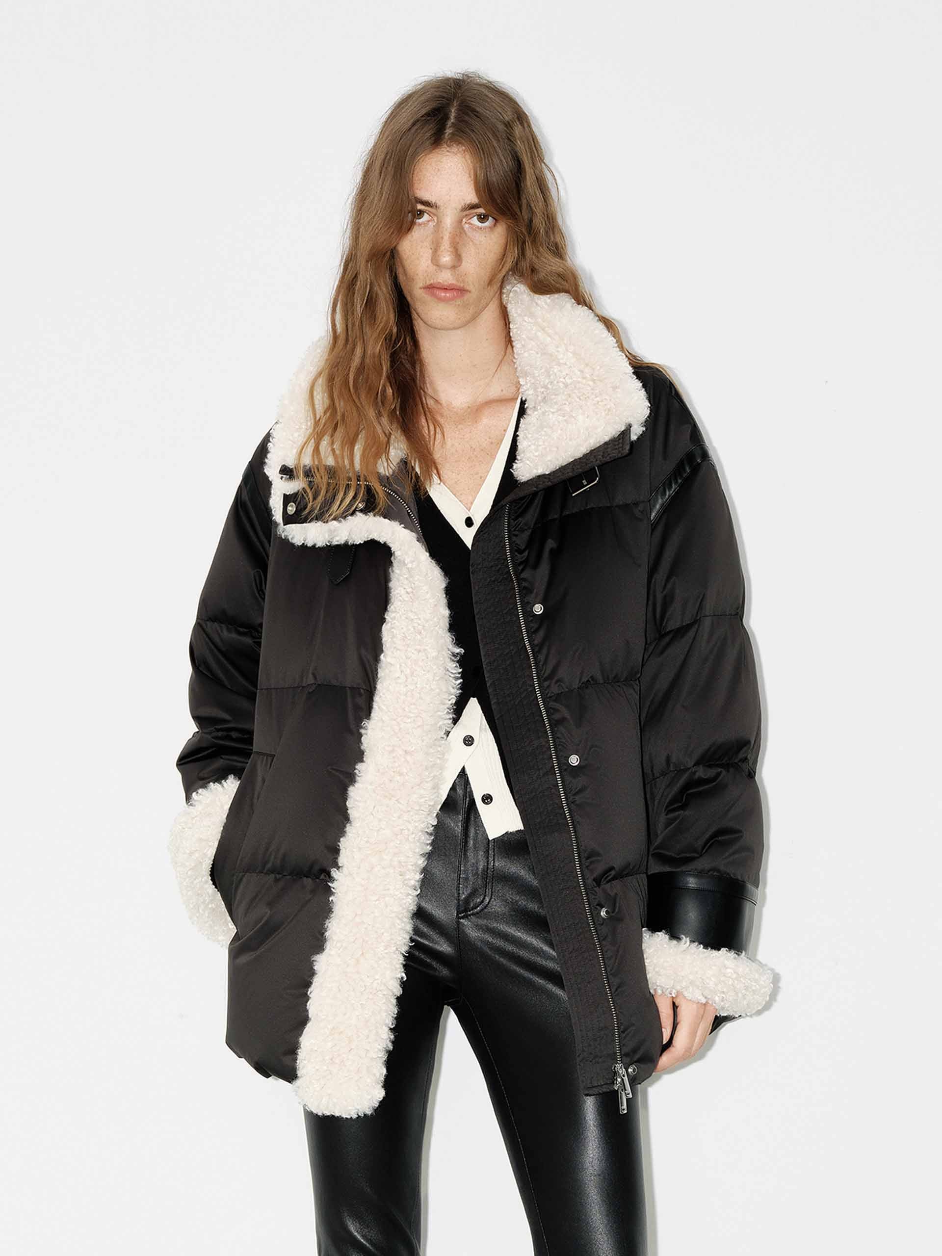 Fur Trim Quilted Down Jacket - Image 9
