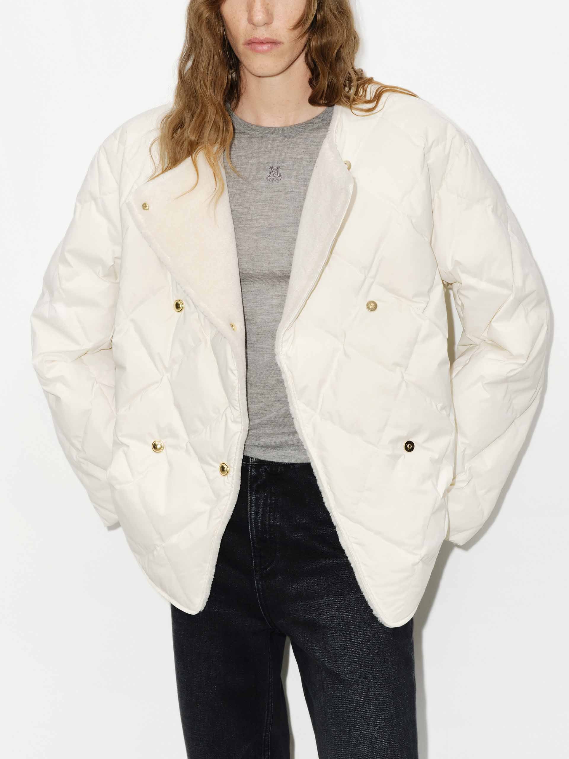 Geometric Quilted Scarf Jacket - Image 6