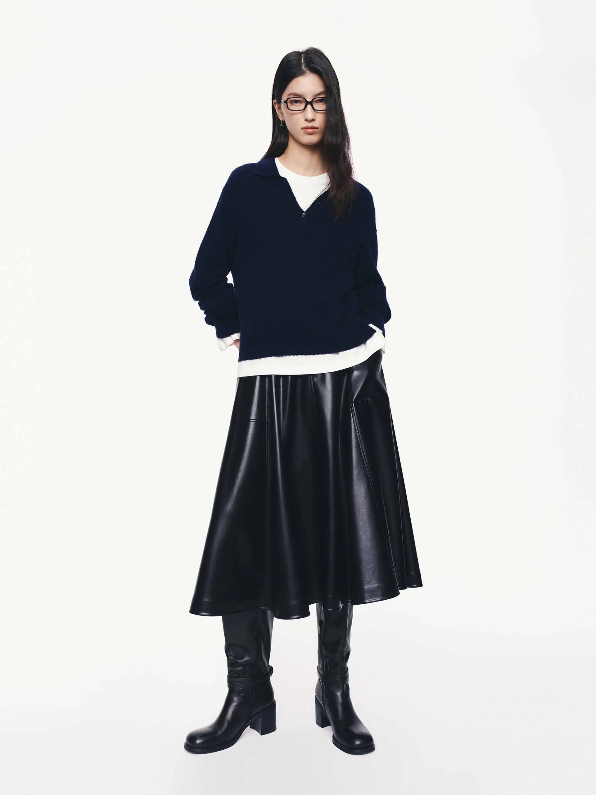 Half Button Knitted Sweater - Image 10