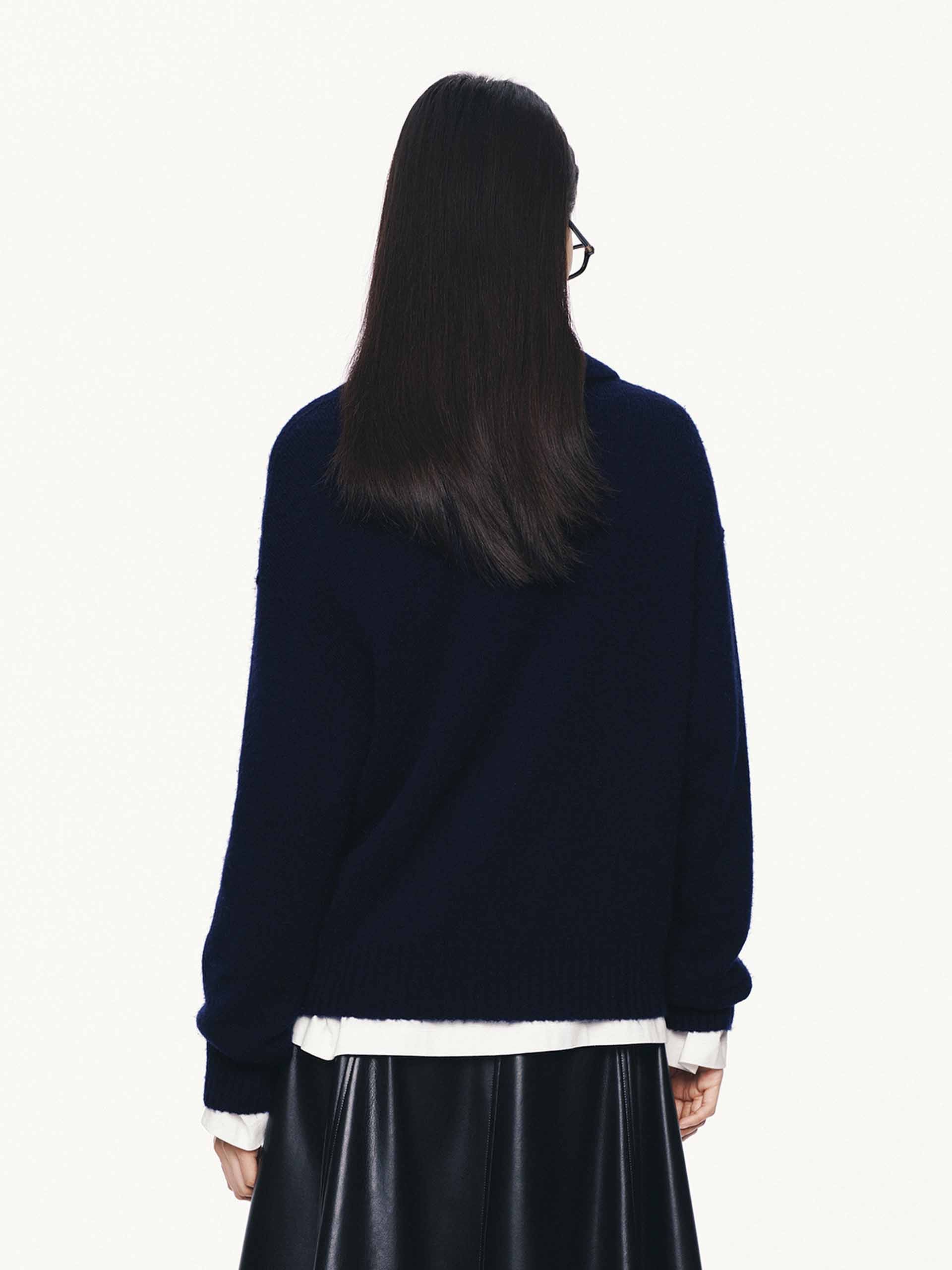 Half Button Knitted Sweater - Image 14