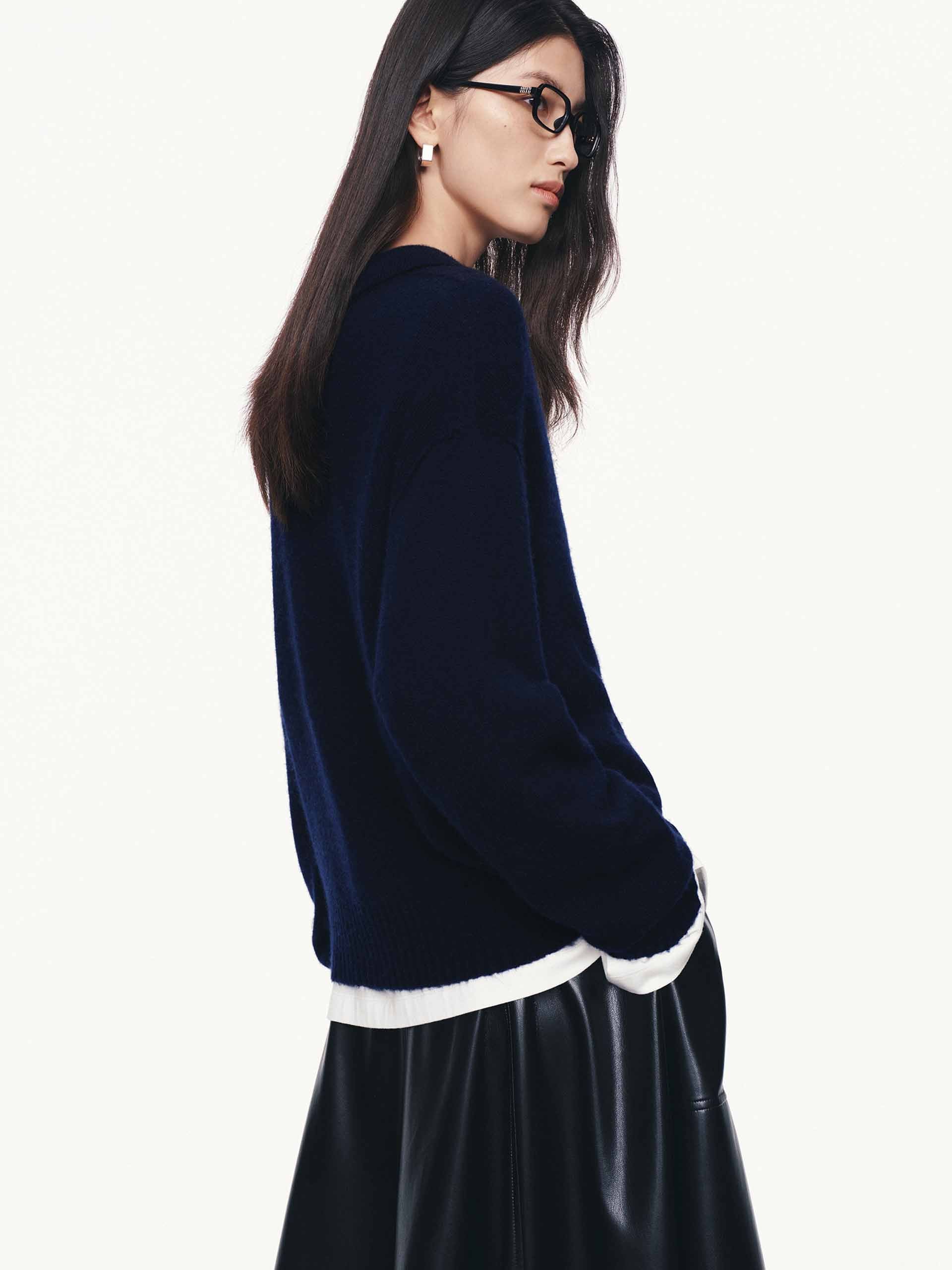 Half Button Knitted Sweater - Image 15