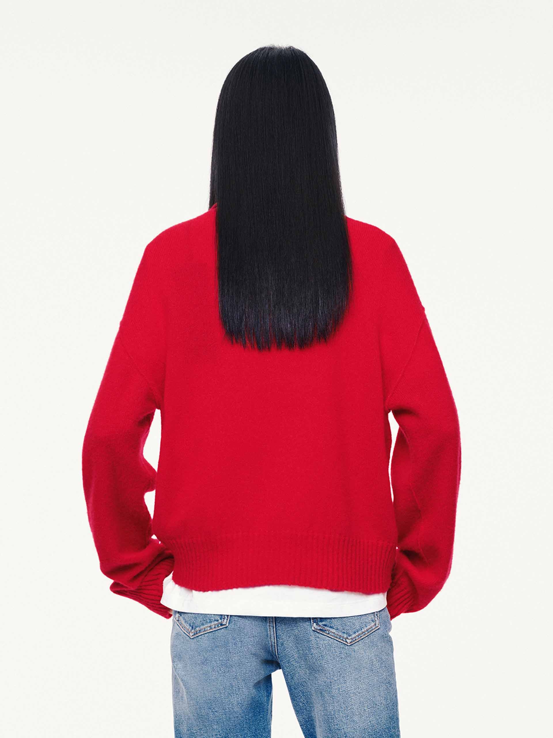 Half Button Knitted Sweater - Image 19