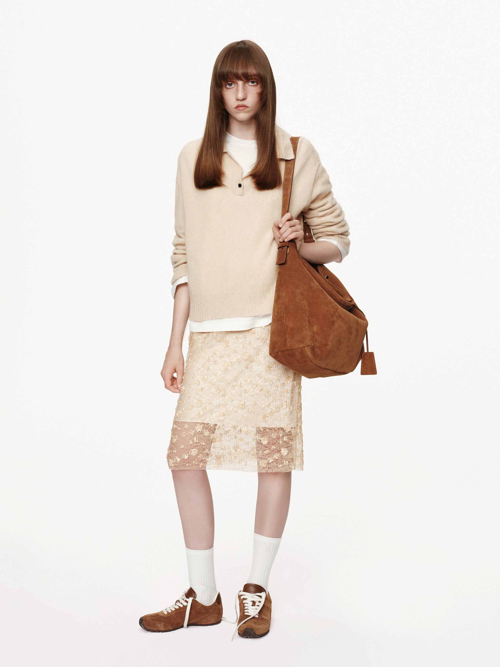 Half Button Knitted Sweater - Image 2