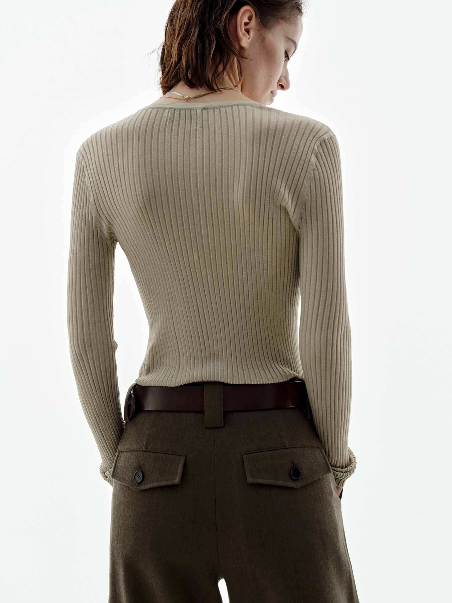 Half Button Lurex Sweater - Image 6