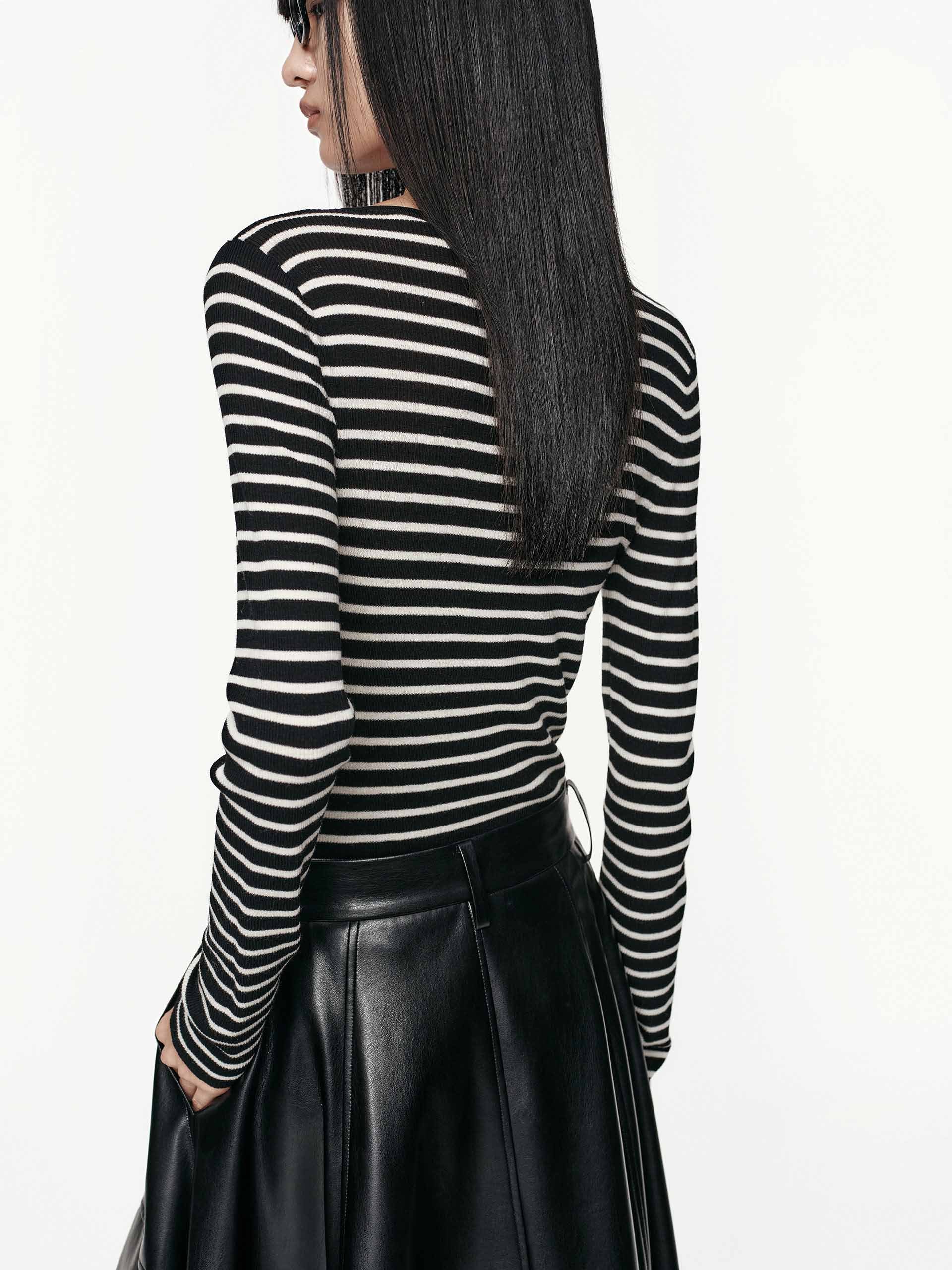 Half Button Wool Sweater - Image 14