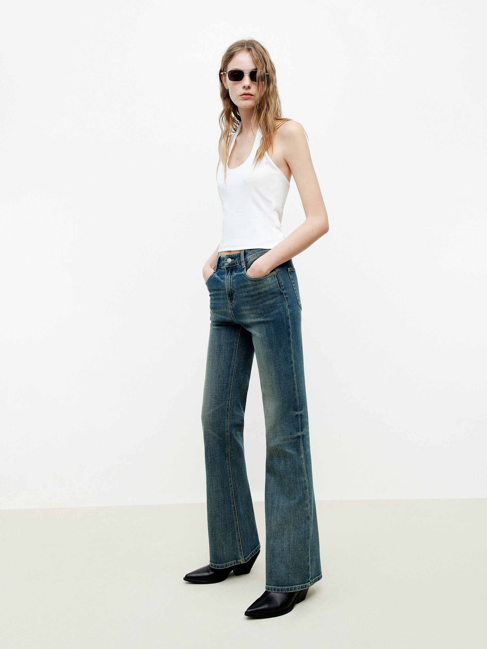 Halterneck Cotton Tank Top - Image 13
